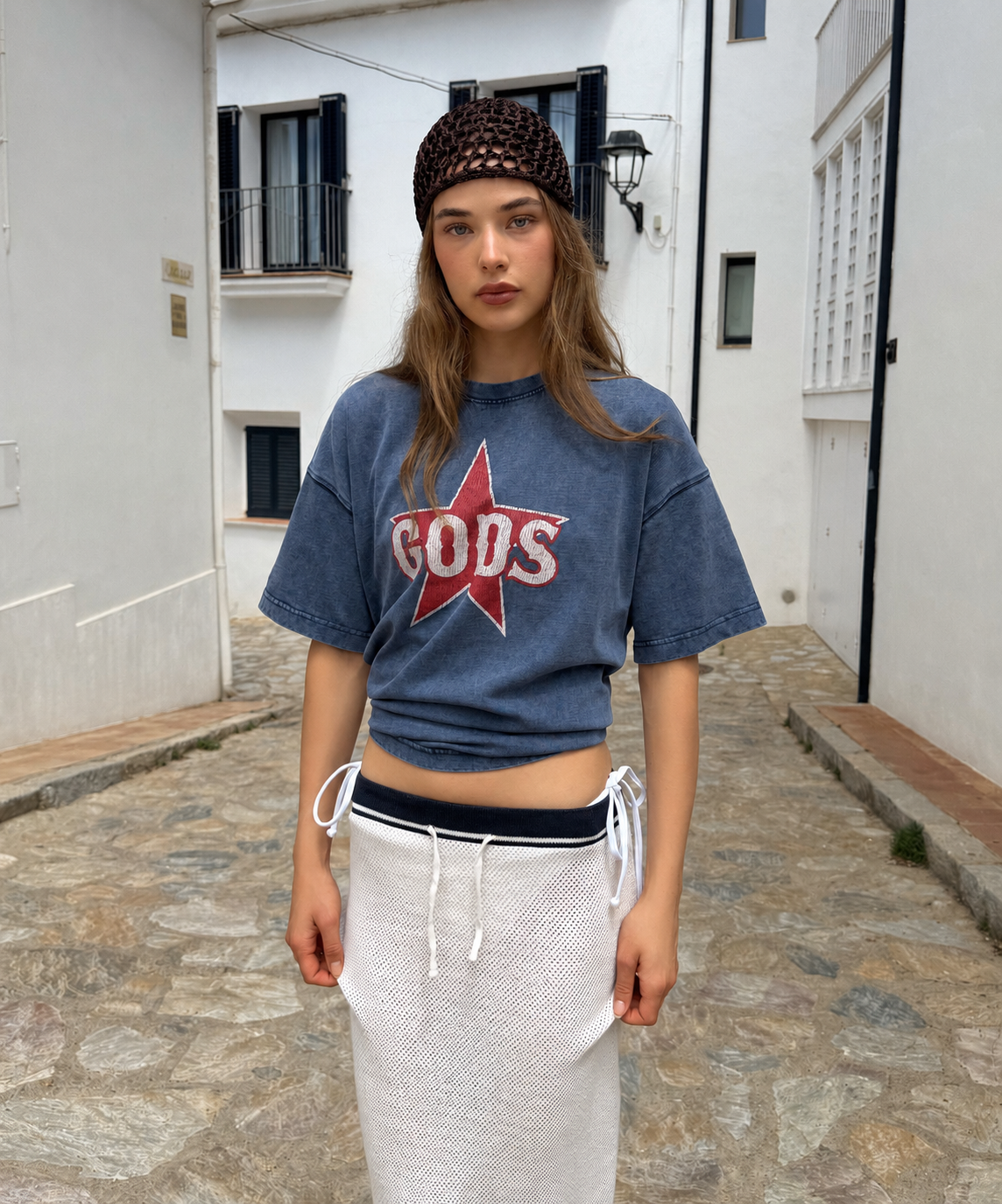 Gods Star Tee Navy