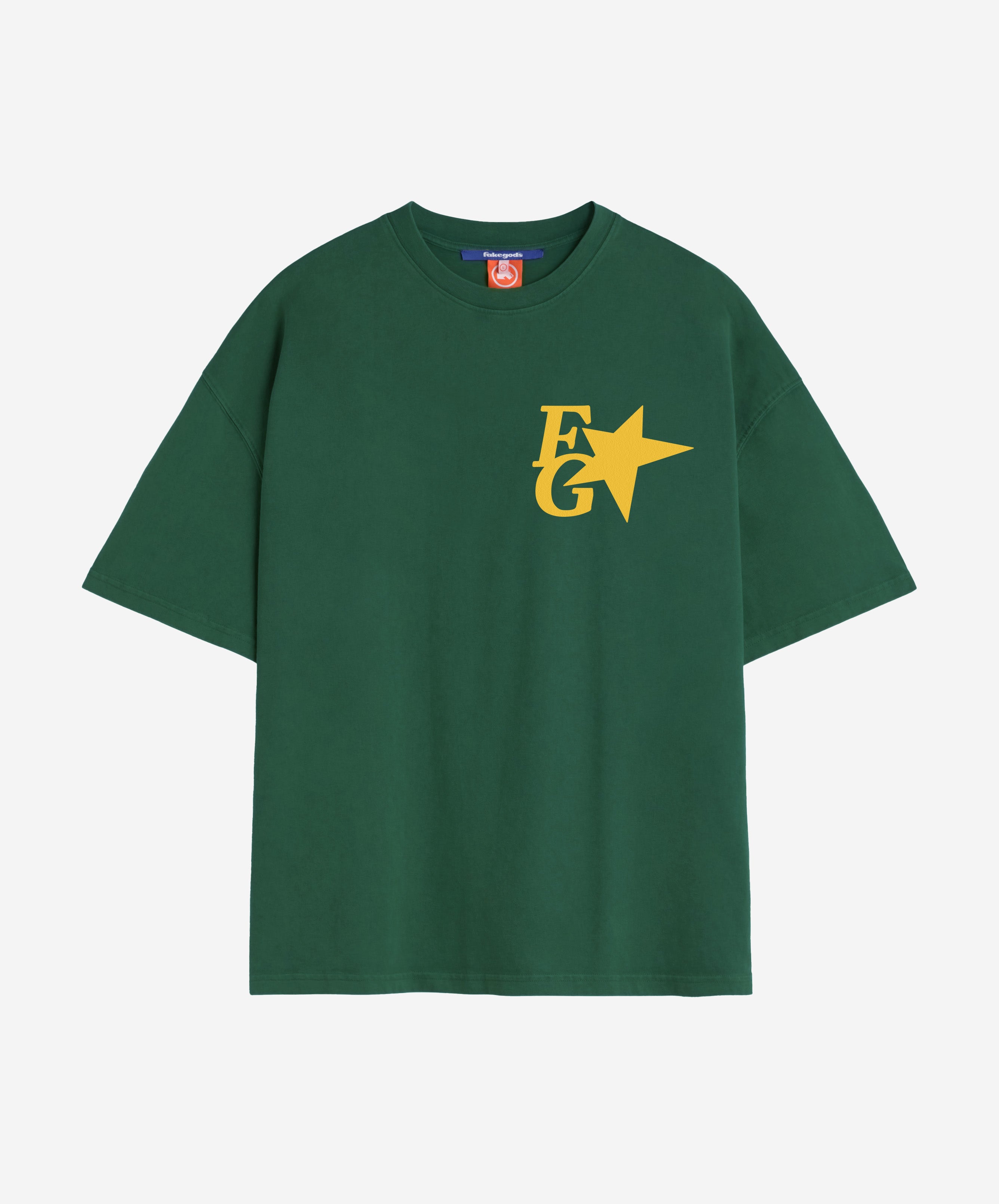 Star Boxy Tee Green
