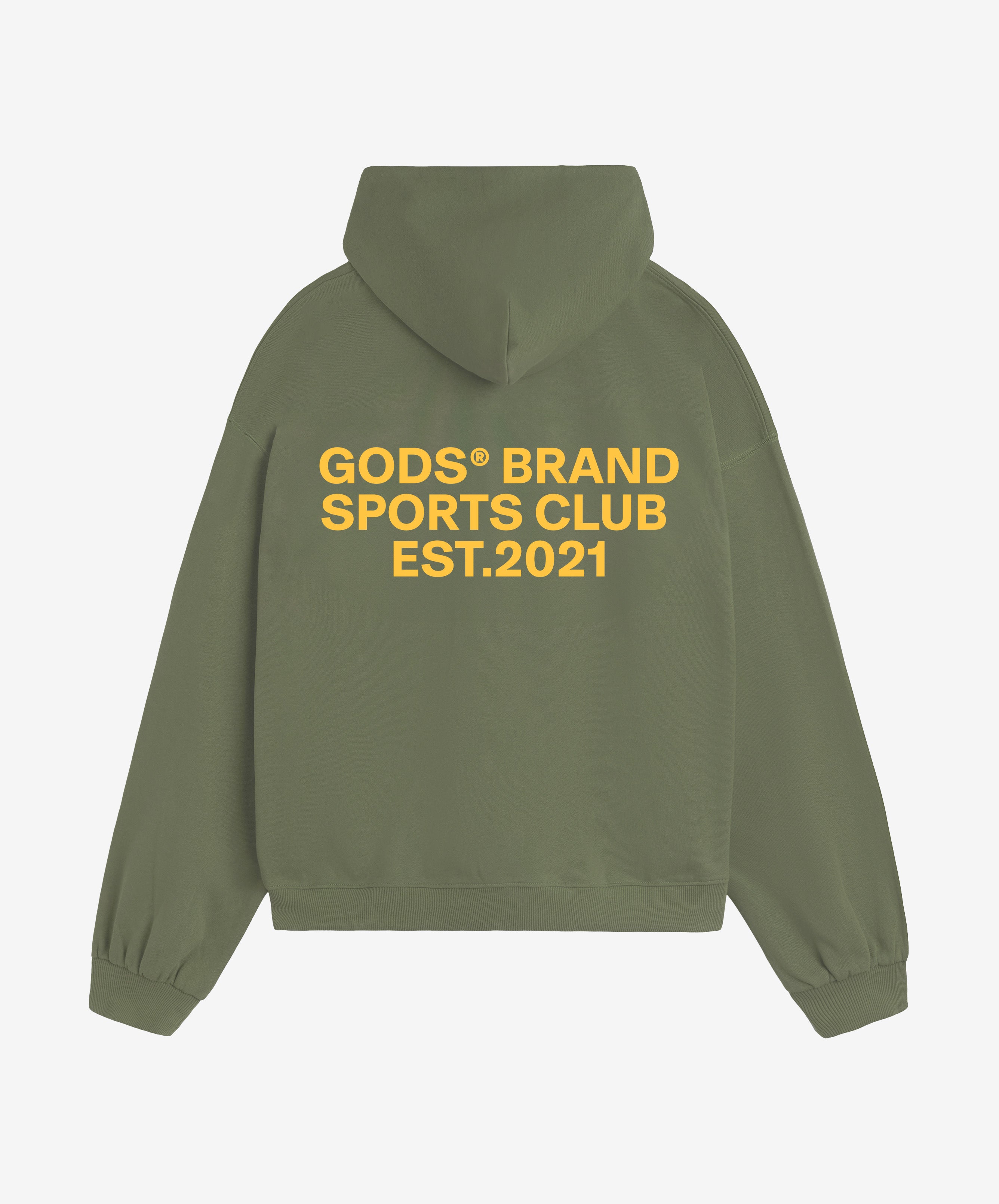 Gods® Brand Sports Club Hoodie Military Green