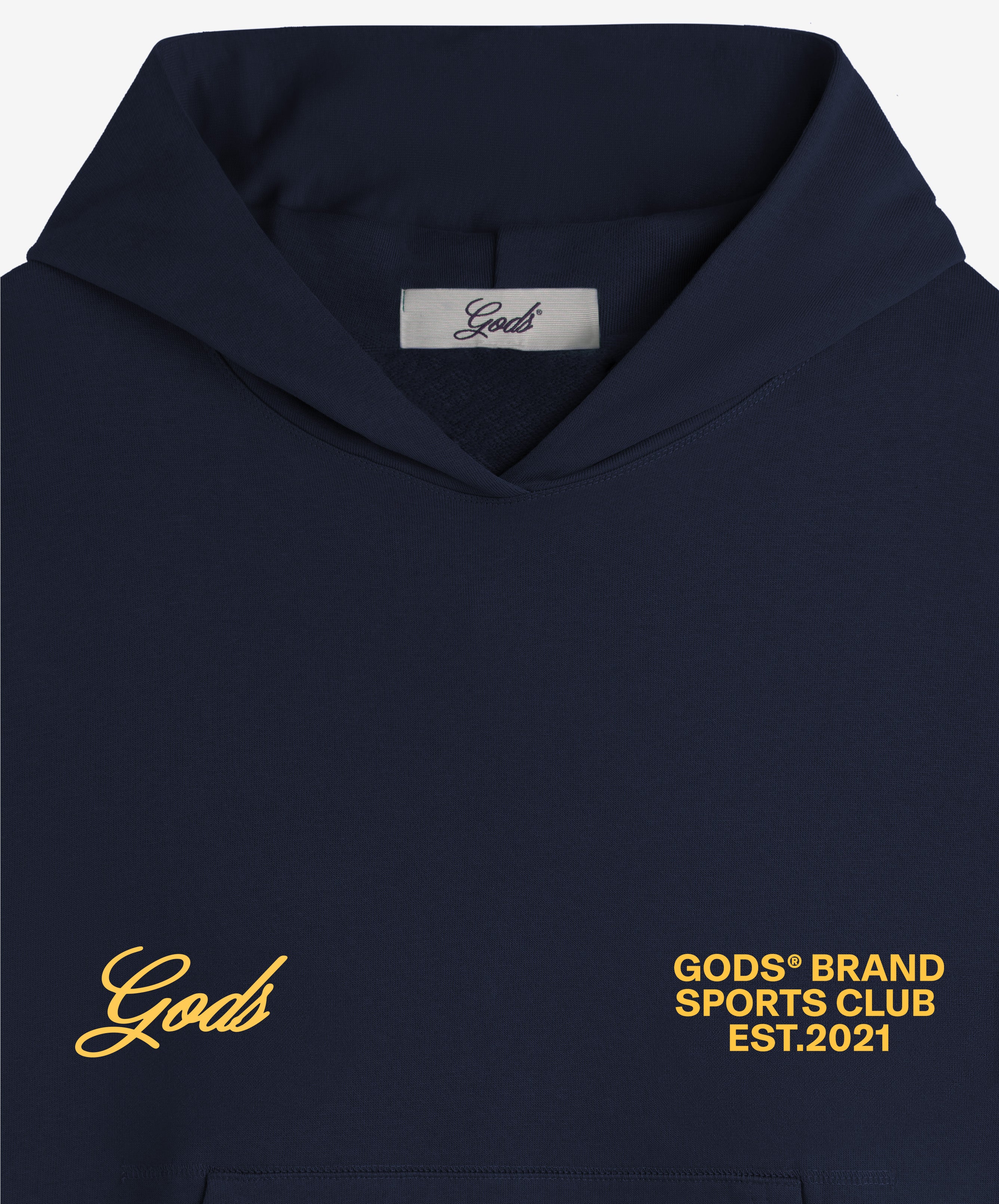 Gods® Brand Sports Club Hoodie Navy