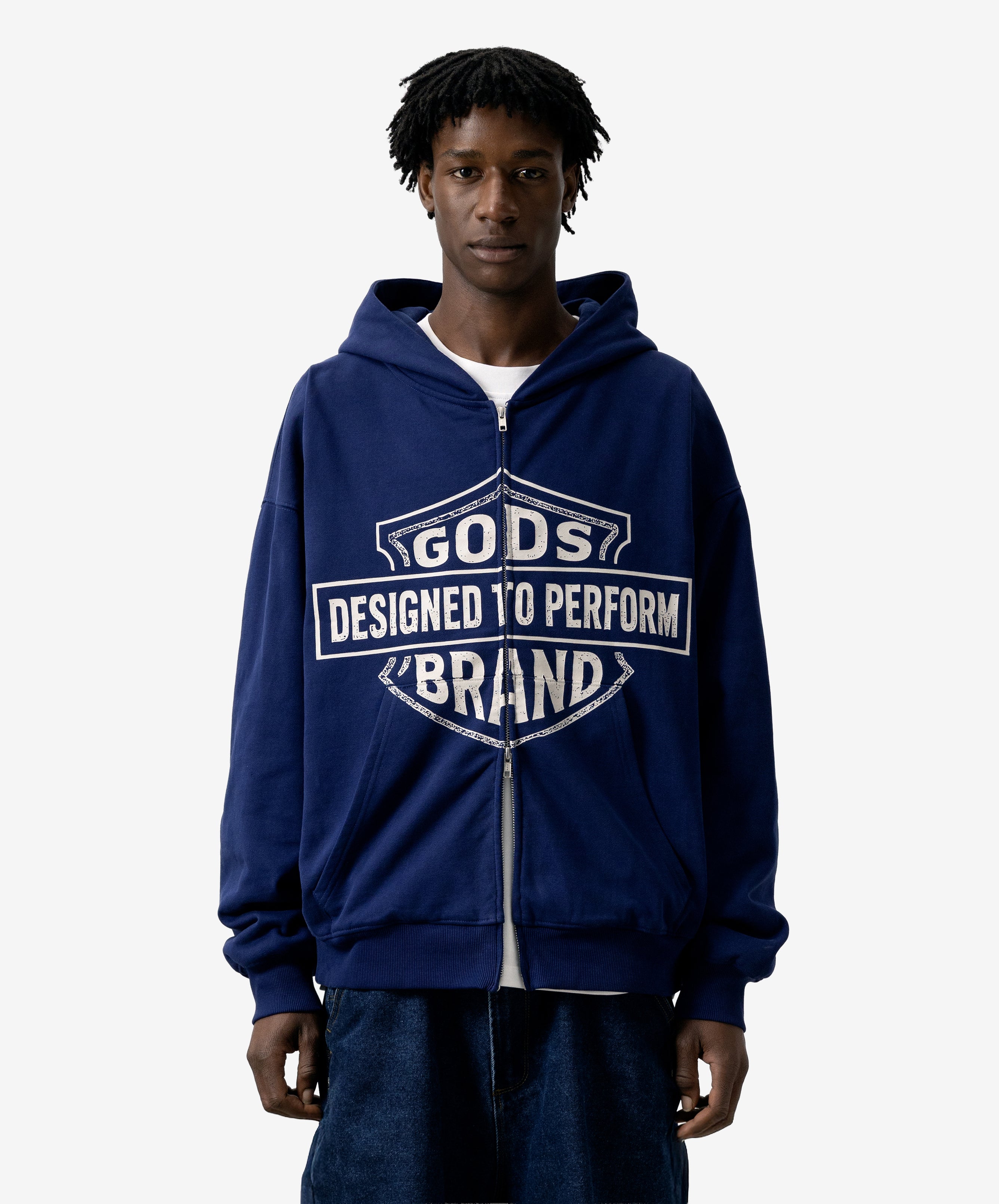 Designed To Perform Zipper Navy