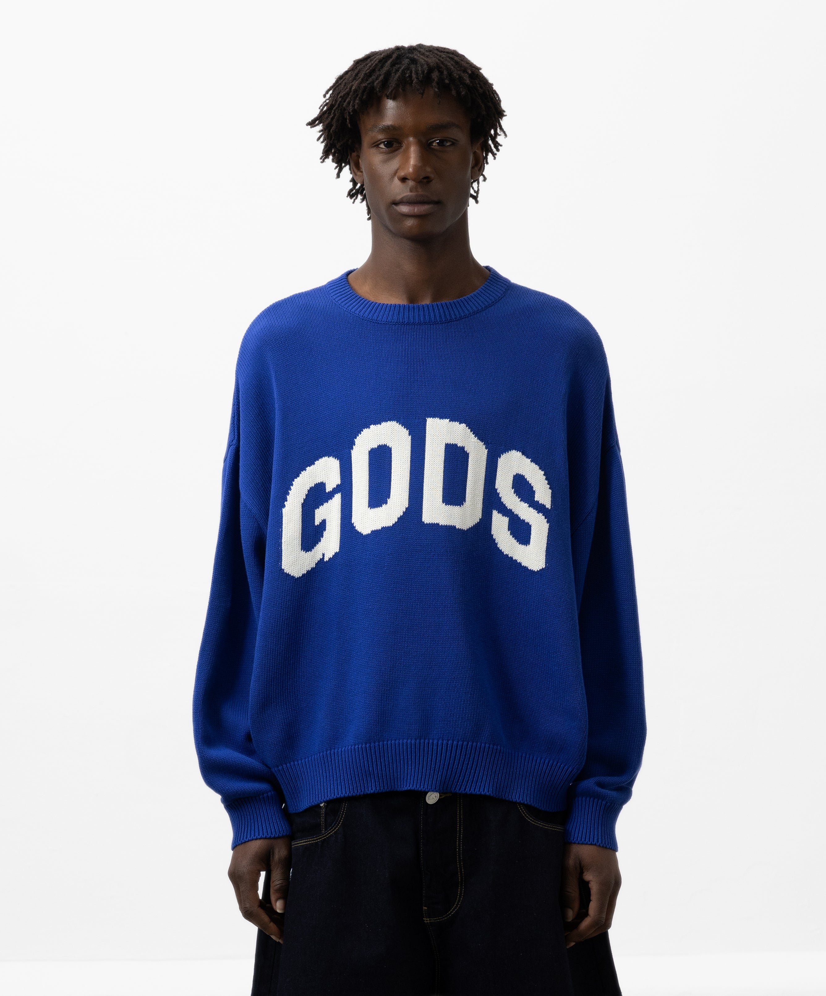 Gods Knitted Sweater Blue