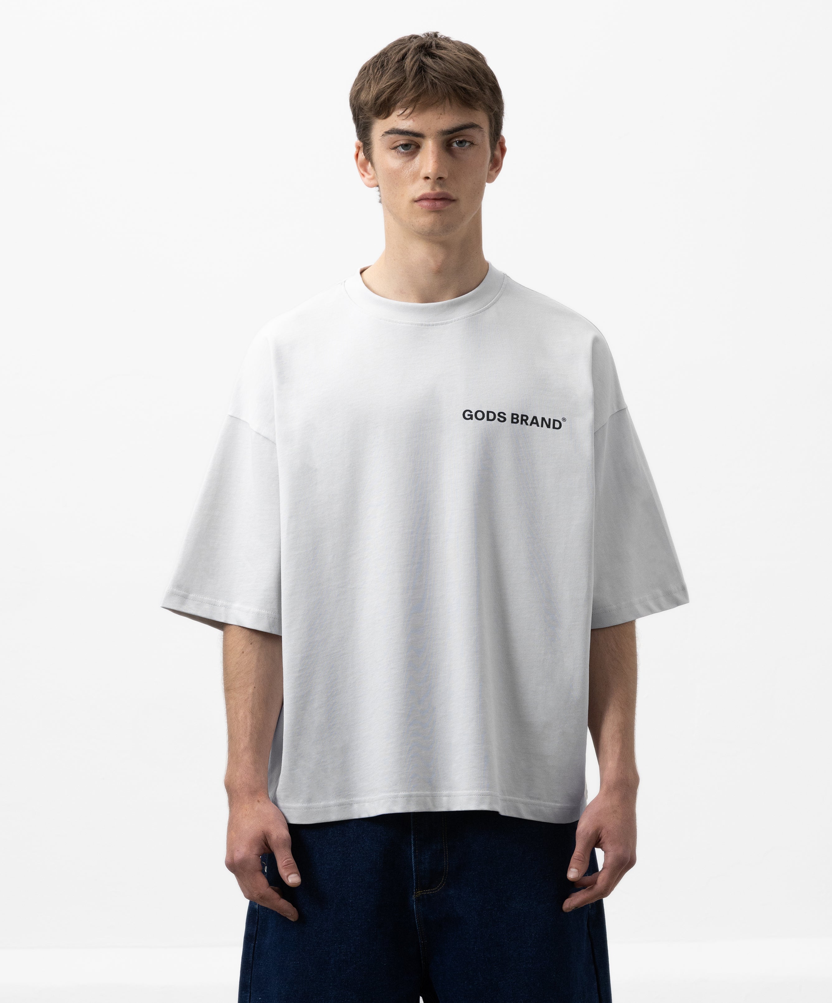 Performance Boxy Tee Light Grey