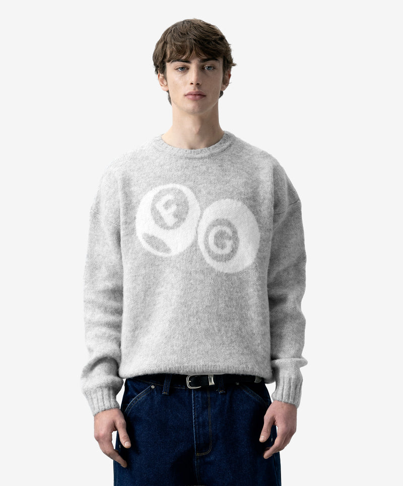 Billiard Knitted Sweater Light Gray
