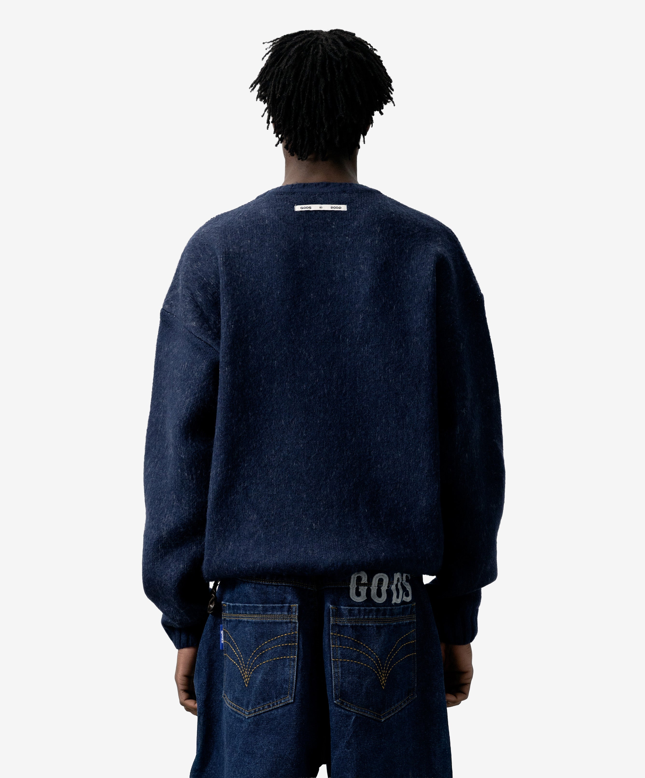 Billiard Knitted Sweater Navy