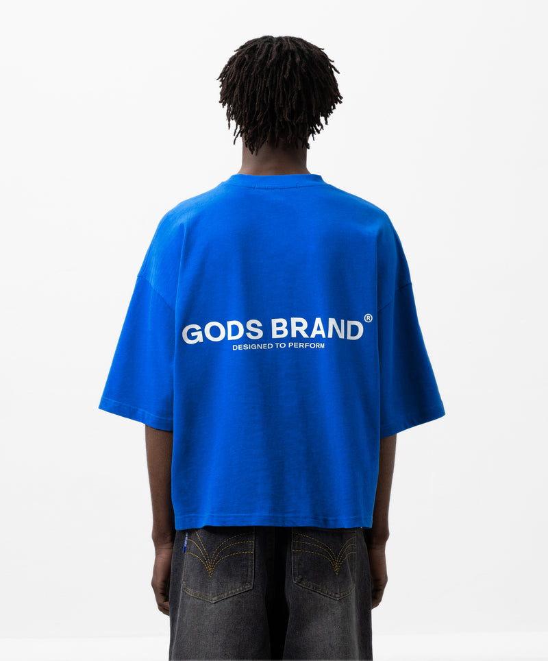 Performance Boxy Tee Blue