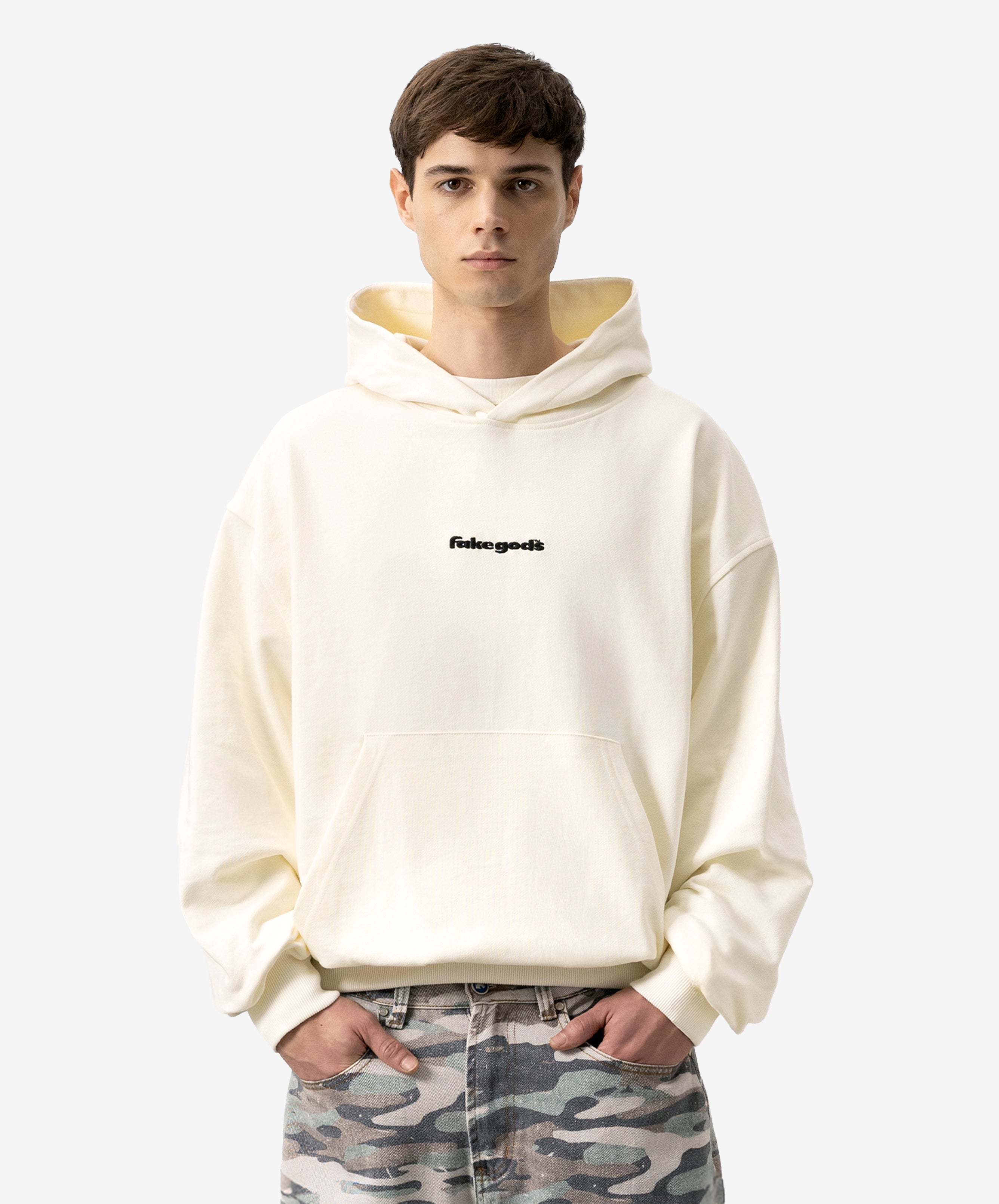 Iced Heart Hoodie Cream