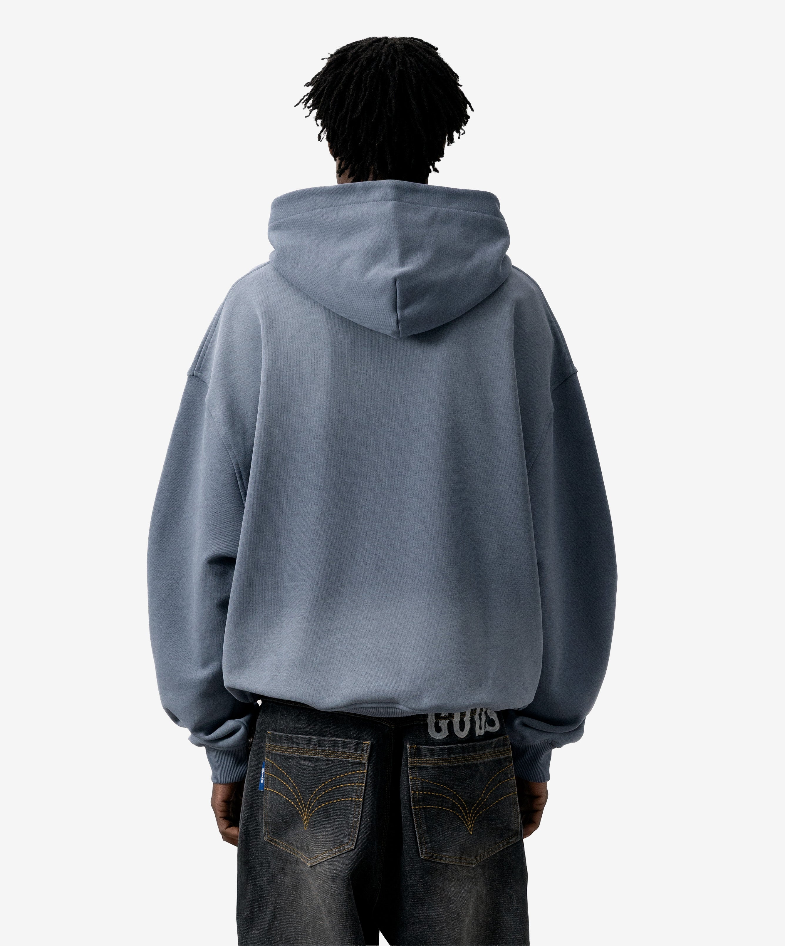 Pitstop Cropped Hoodie Grey