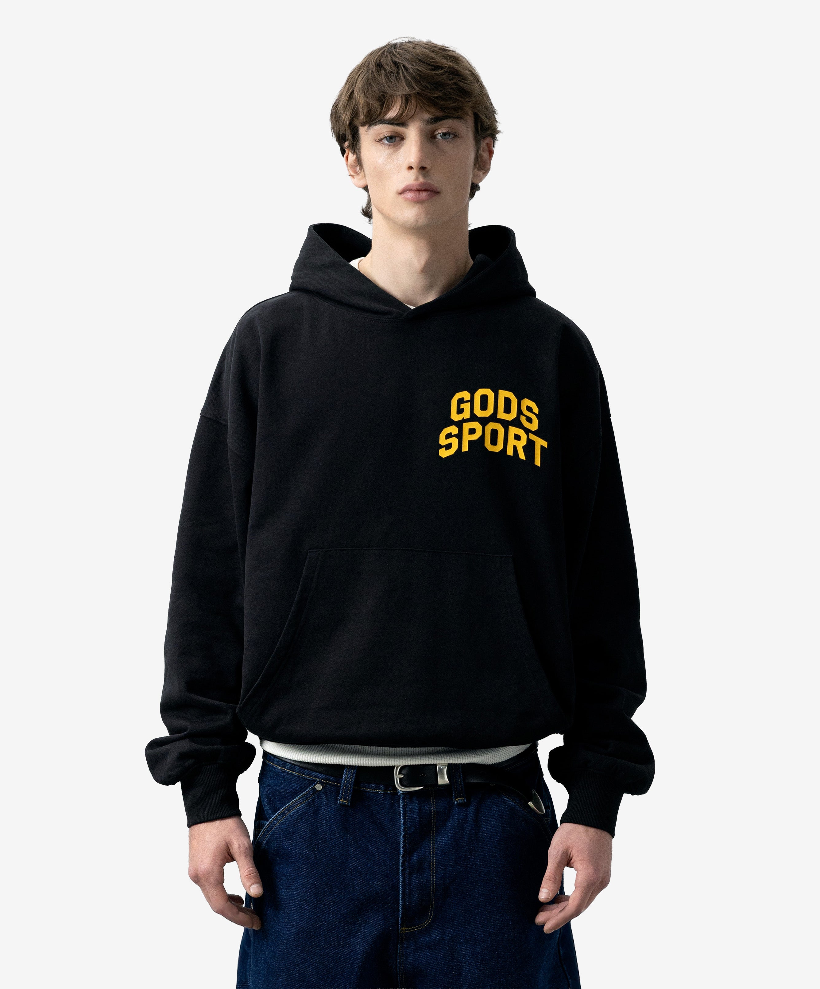 Gods Sports Club Hoodie Black