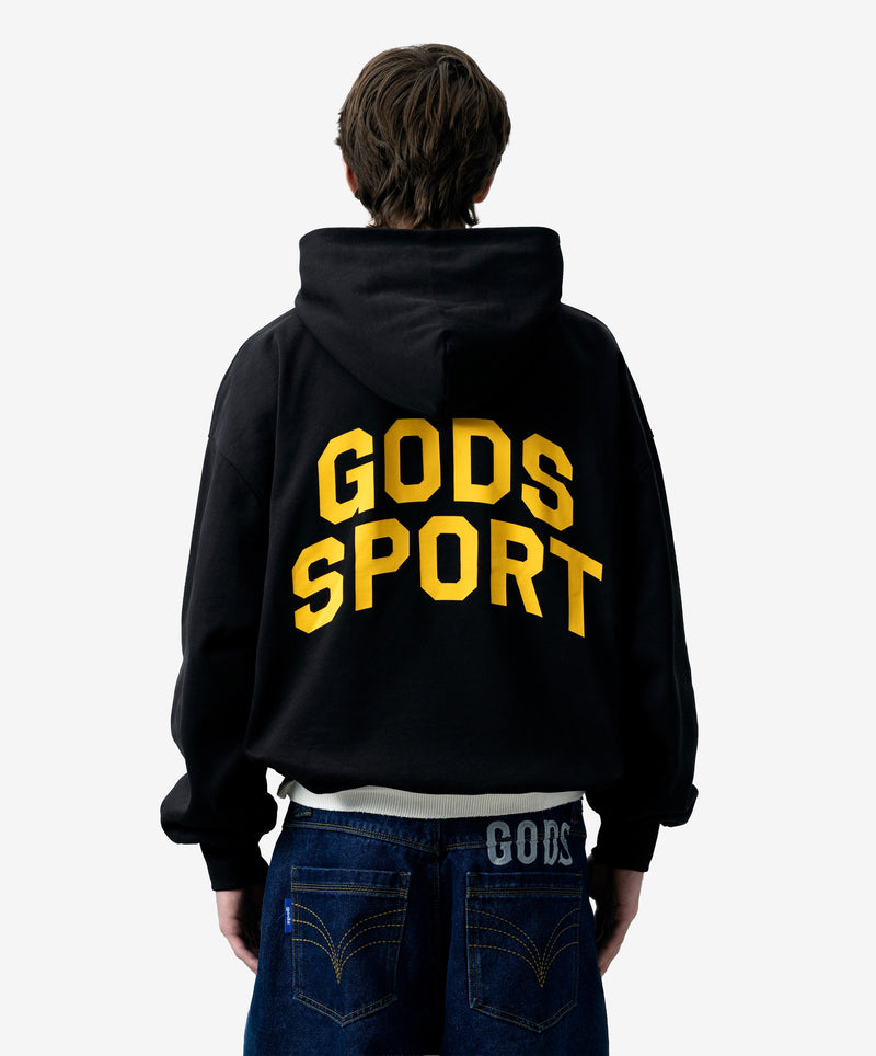Gods Sports Club Hoodie Black