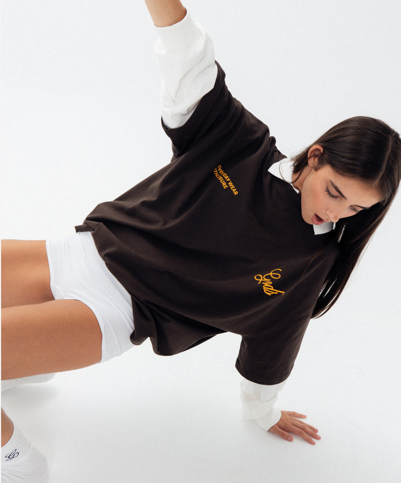 Athleisure Tee Brown