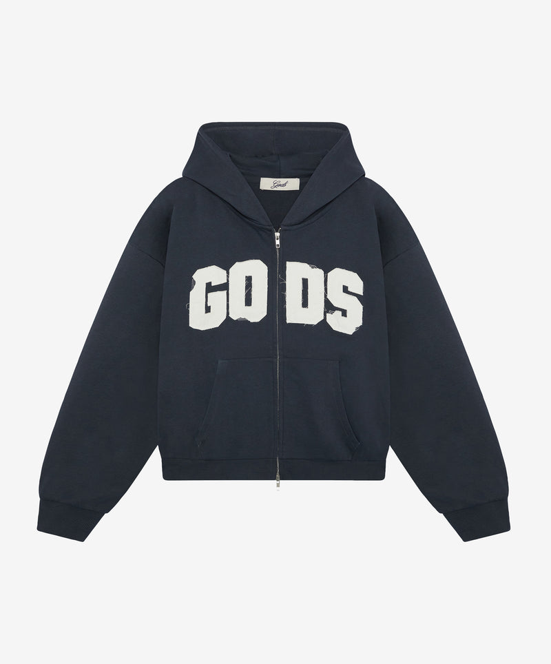 Gods Distressed Zipper Anthra