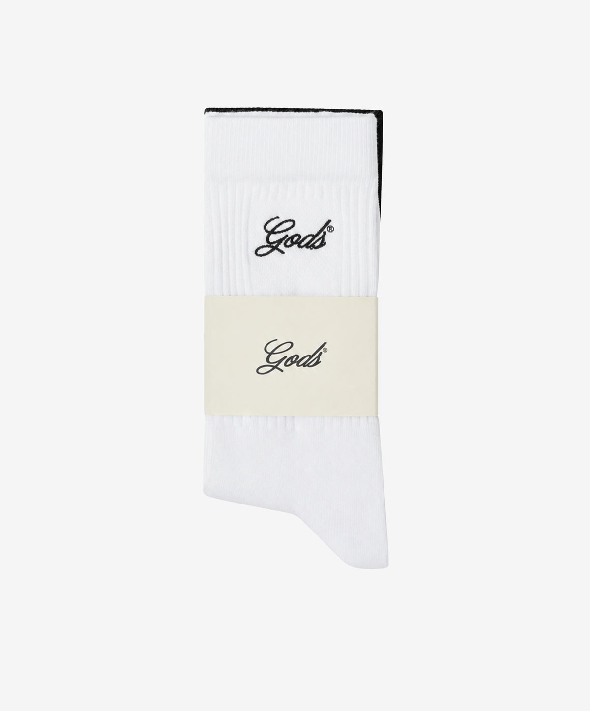 GODS SCRIPT SOCKS 2 PACK BW