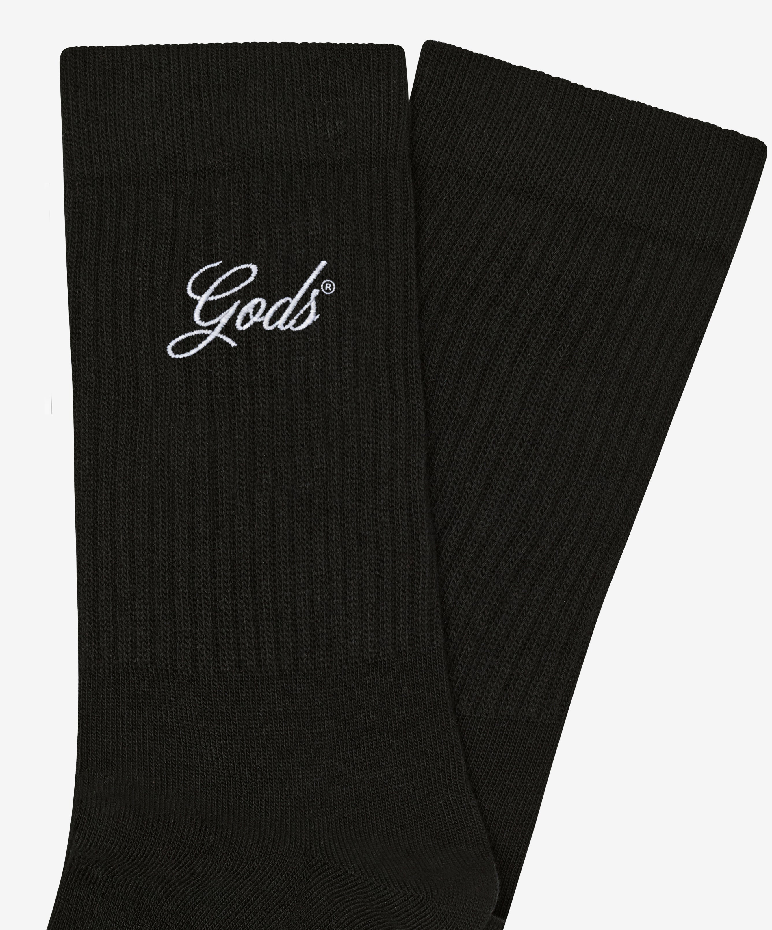 GODS SCRIPT SOCKS 2 PACK BW