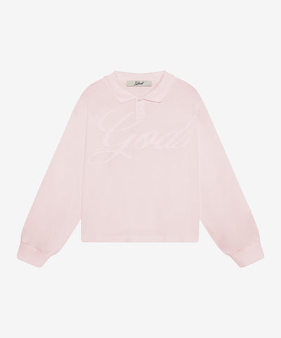 Gods Polo Longsleeve Rose