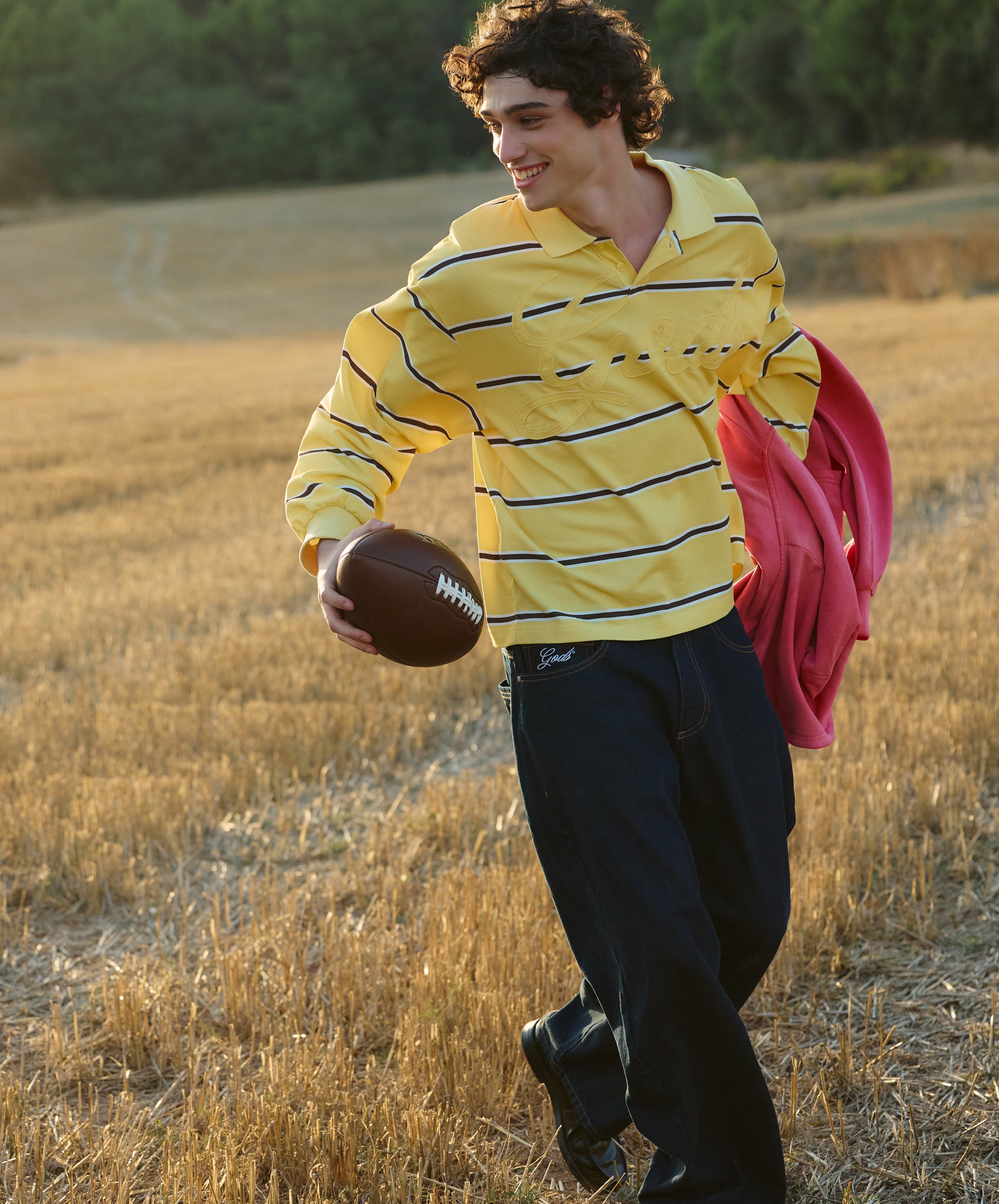 Gods Polo Tee Yellow