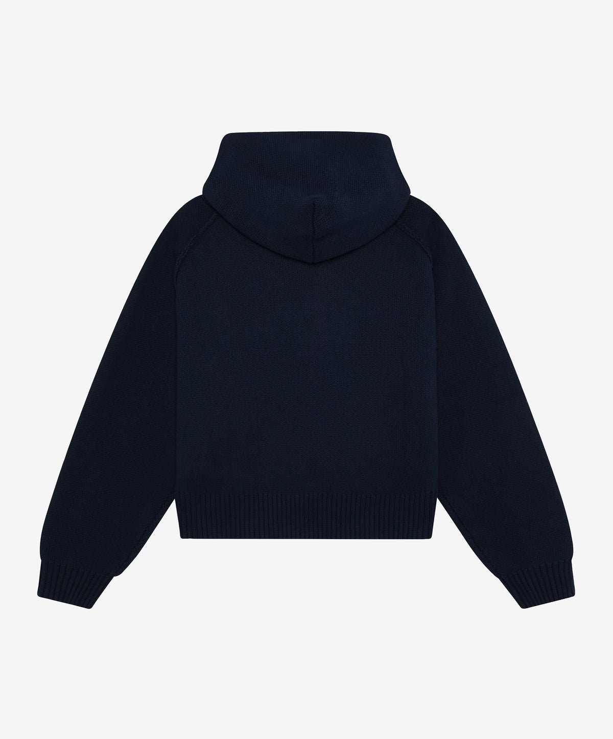 Script Knitted Zipper Navy
