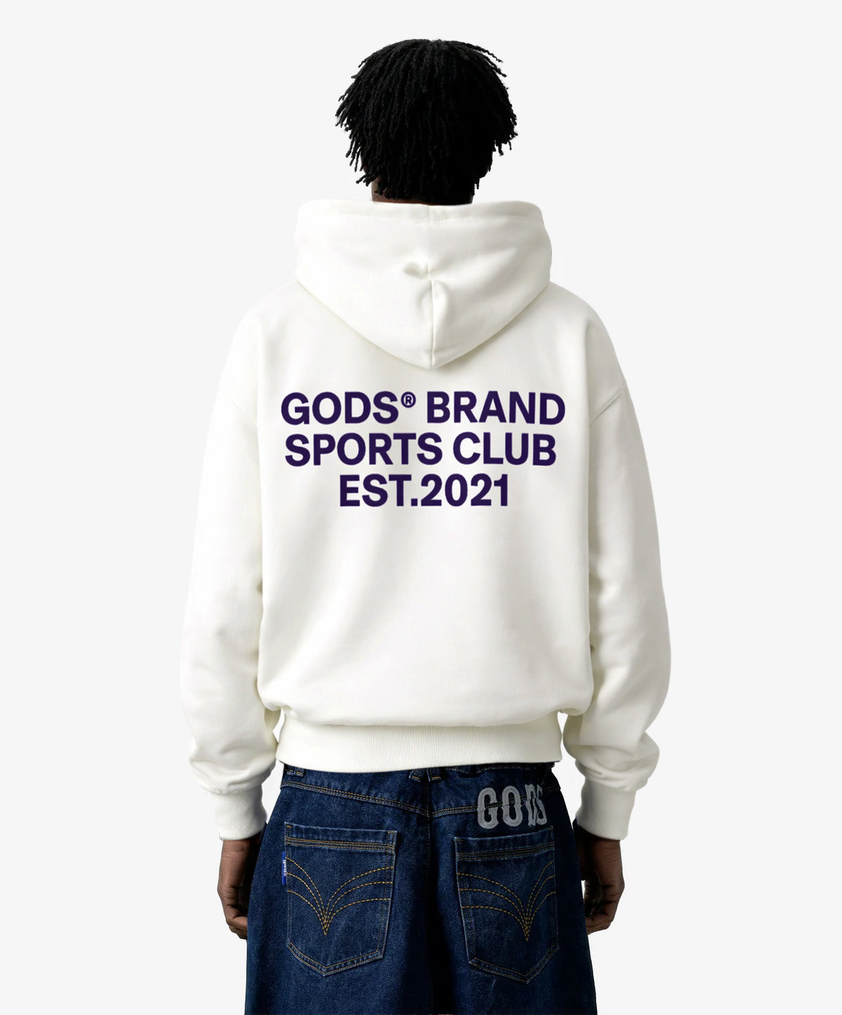 Gods® Brand Sports Club Hoodie Cream