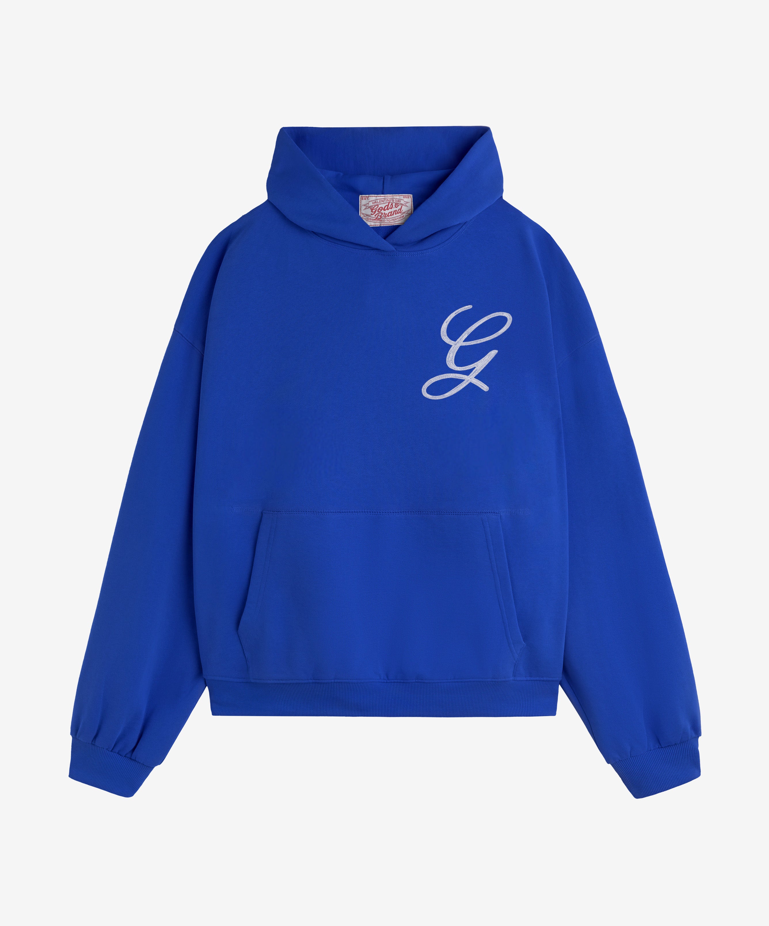 Love Script Hoodie Blue