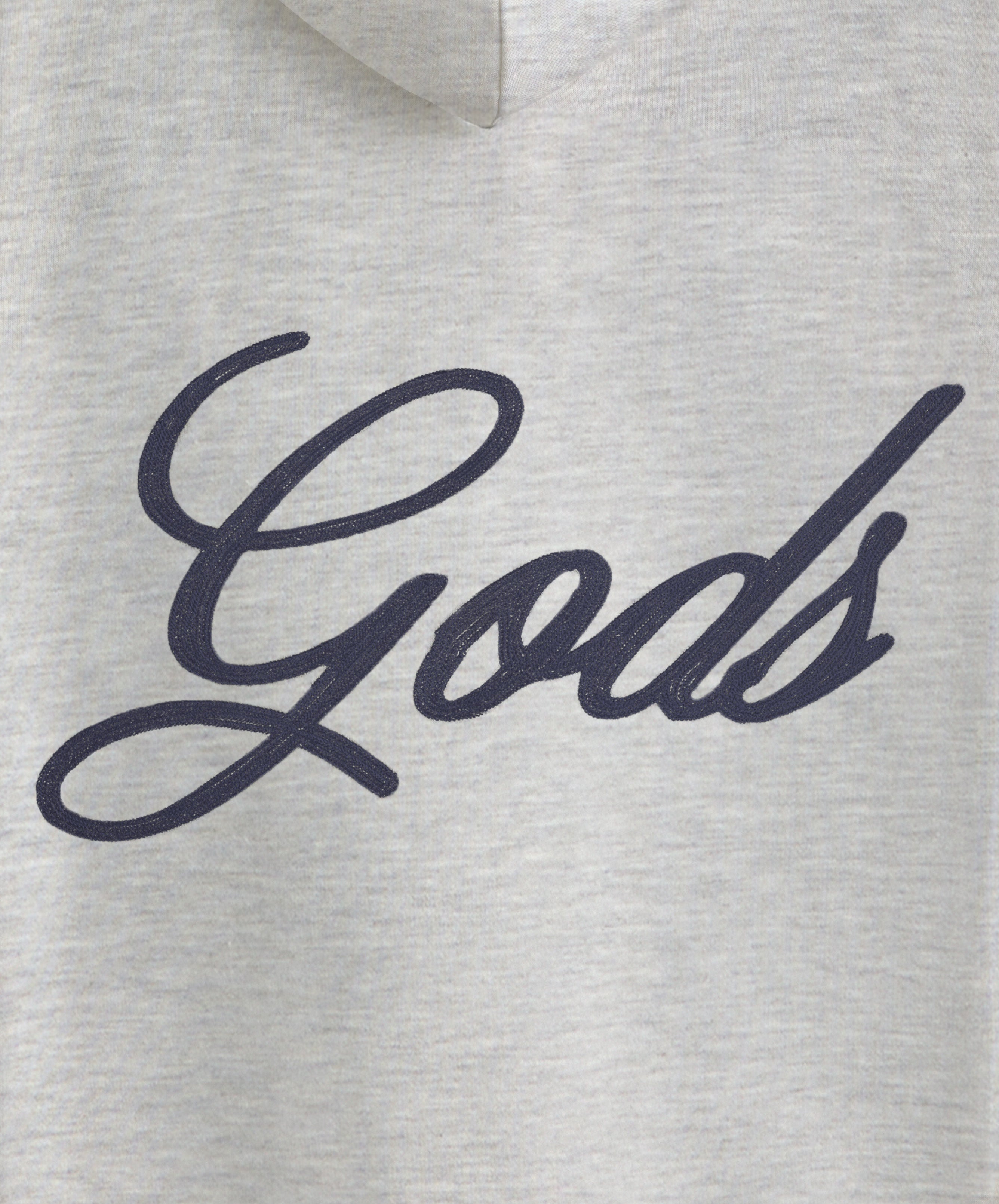 Love Script Hoodie Light Grey