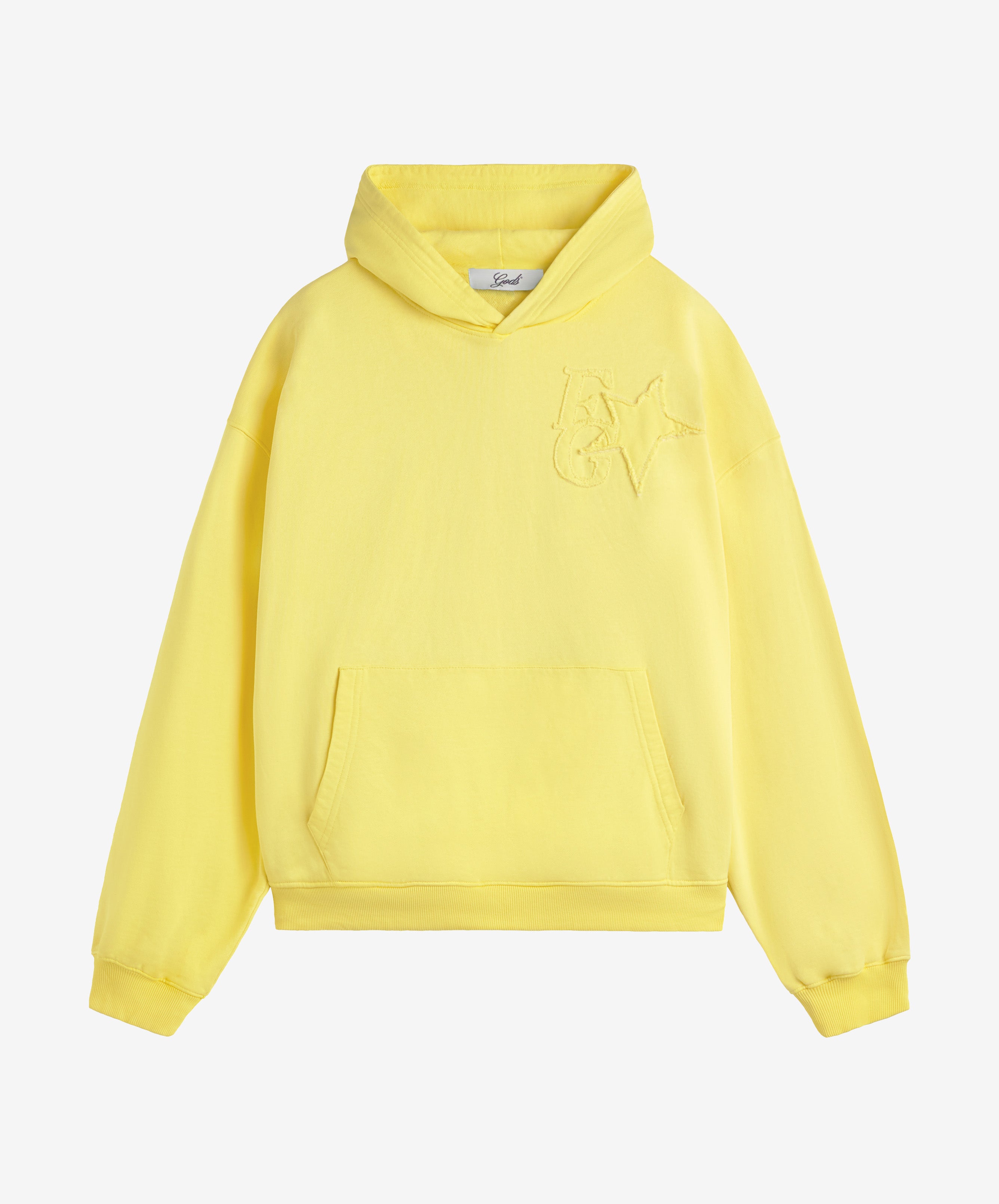 Star Washed Hoodie Yellow