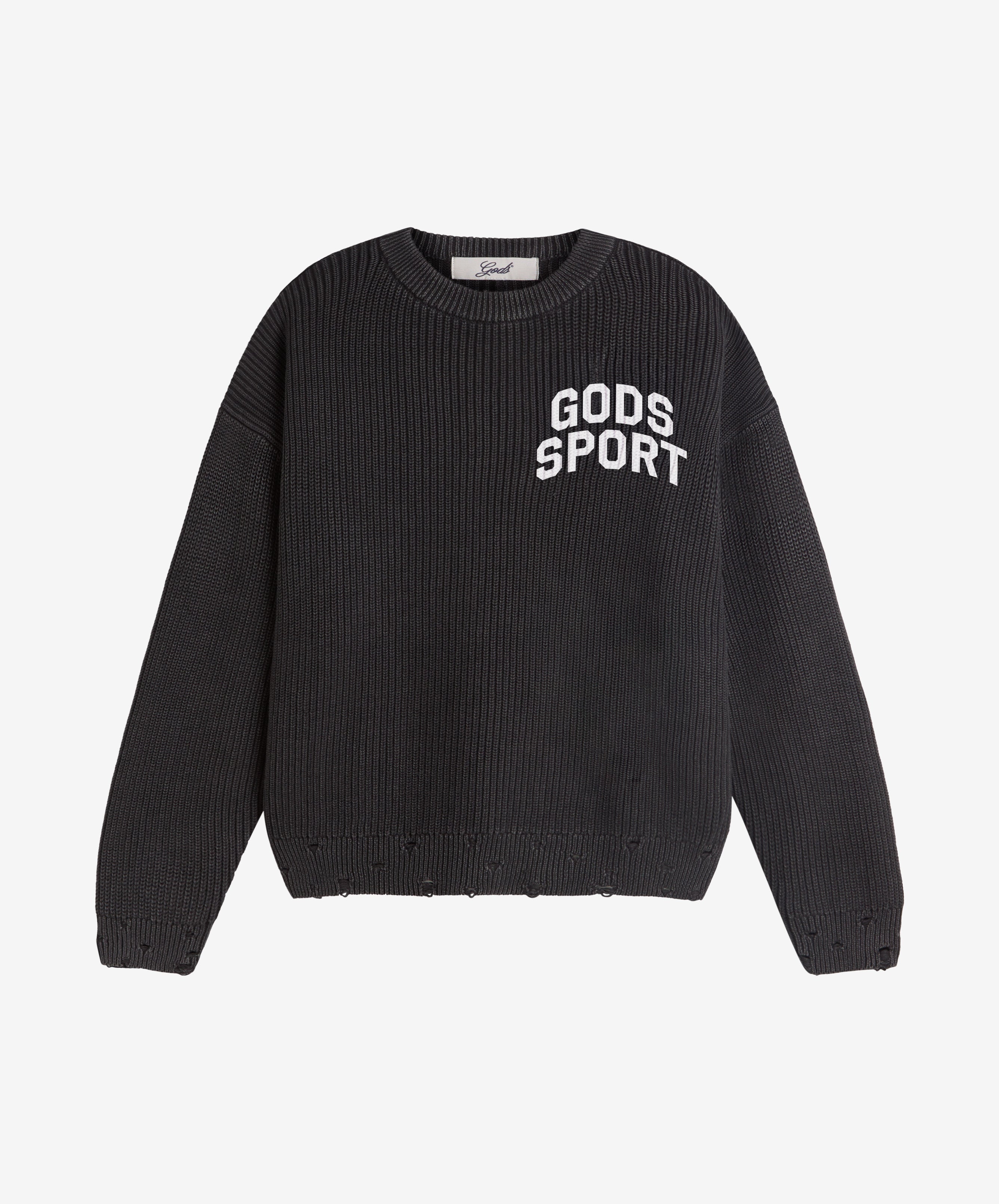 Gods Sport Knitted Sweater Black