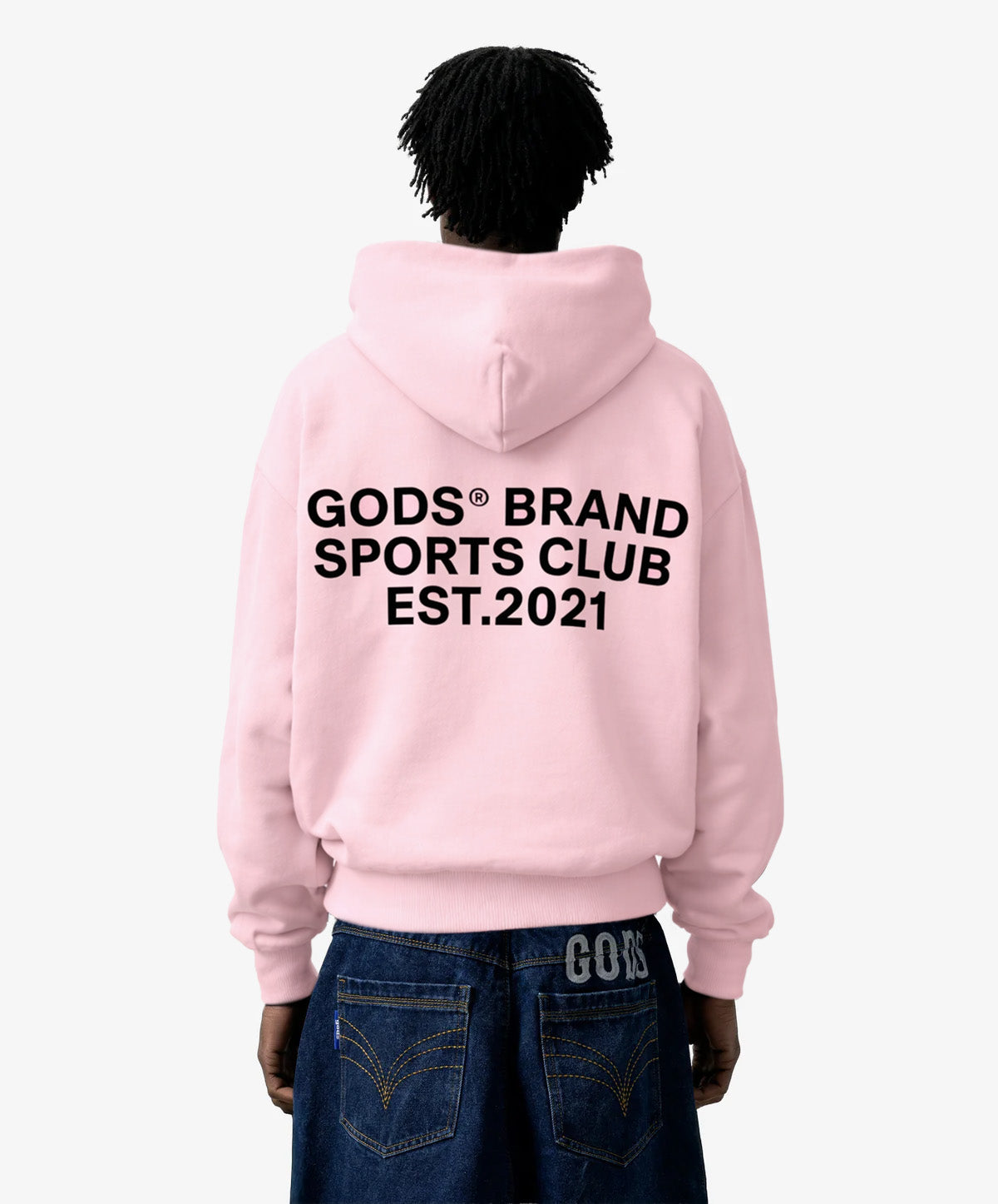 Gods® Brand Sports Club Hoodie Rose