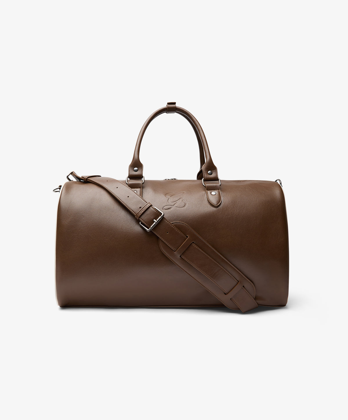 Duffel Leather Bag Brown