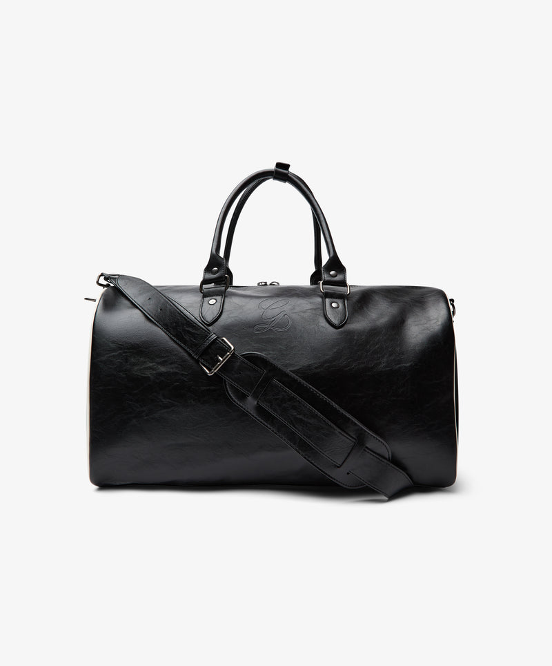 Duffel Leather Bag Black