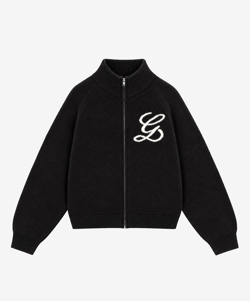 Zipper G Knitted Black
