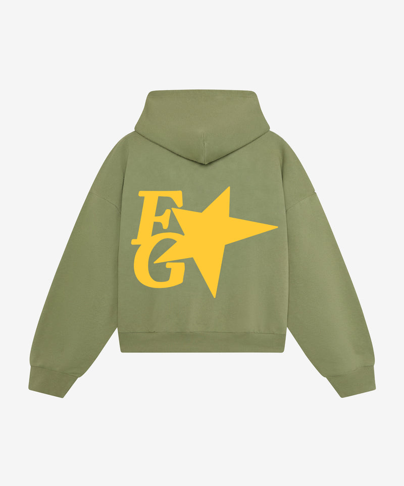 Gods Star Hoodie Green