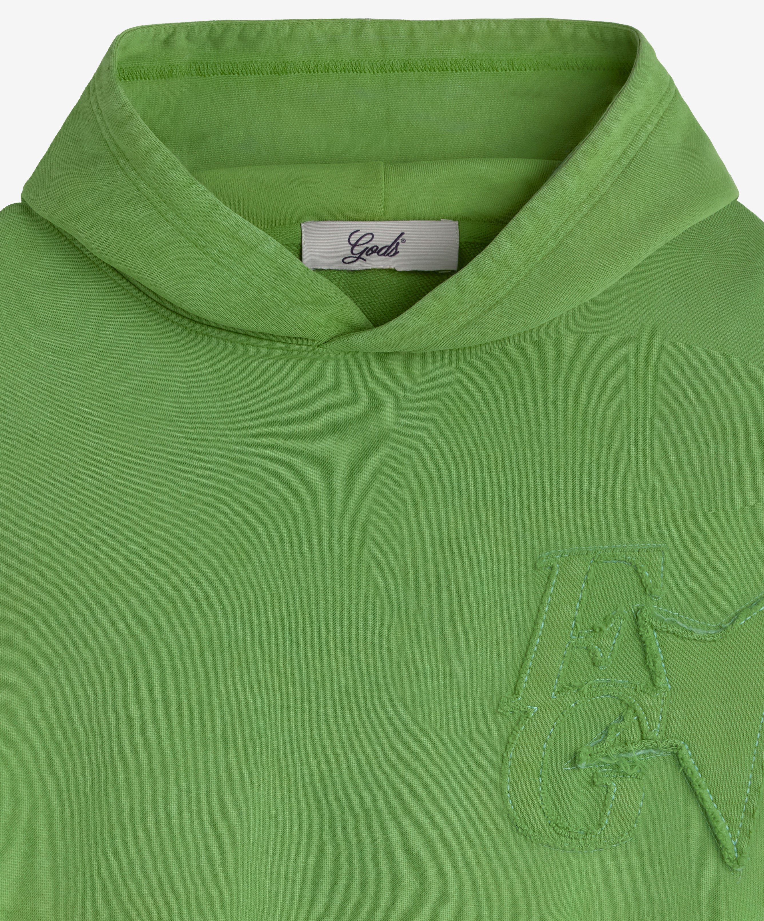 Star Washed Hoodie Green