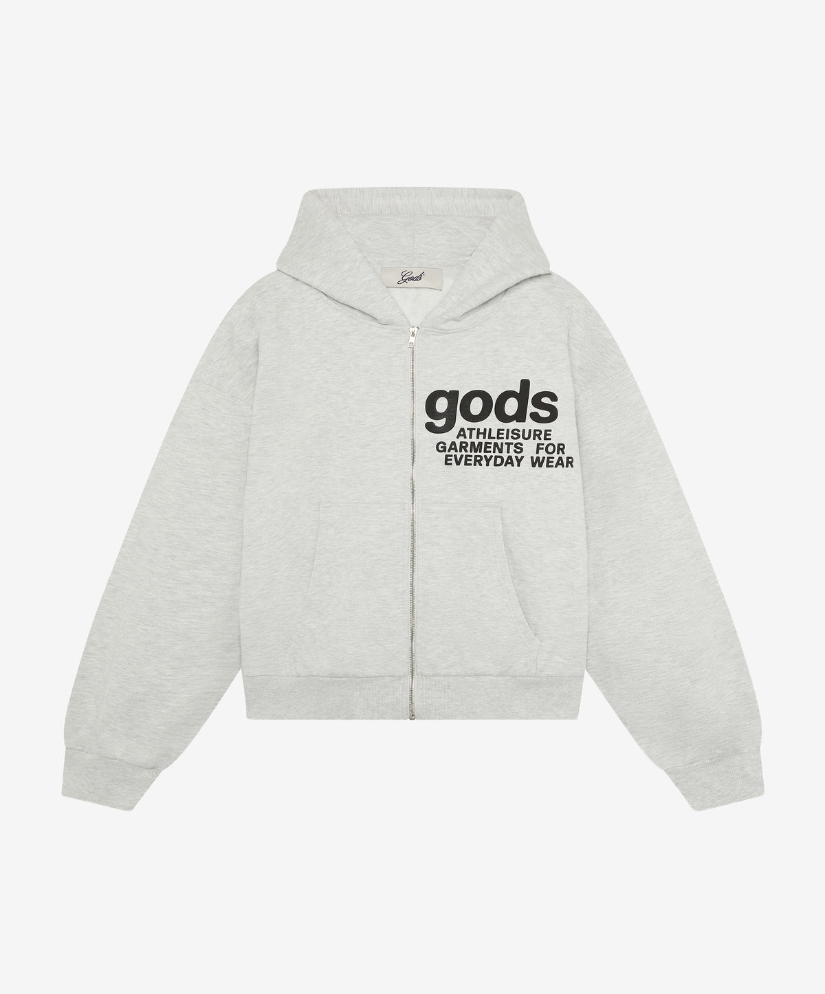 Puffy Athleisure Zipper Grey