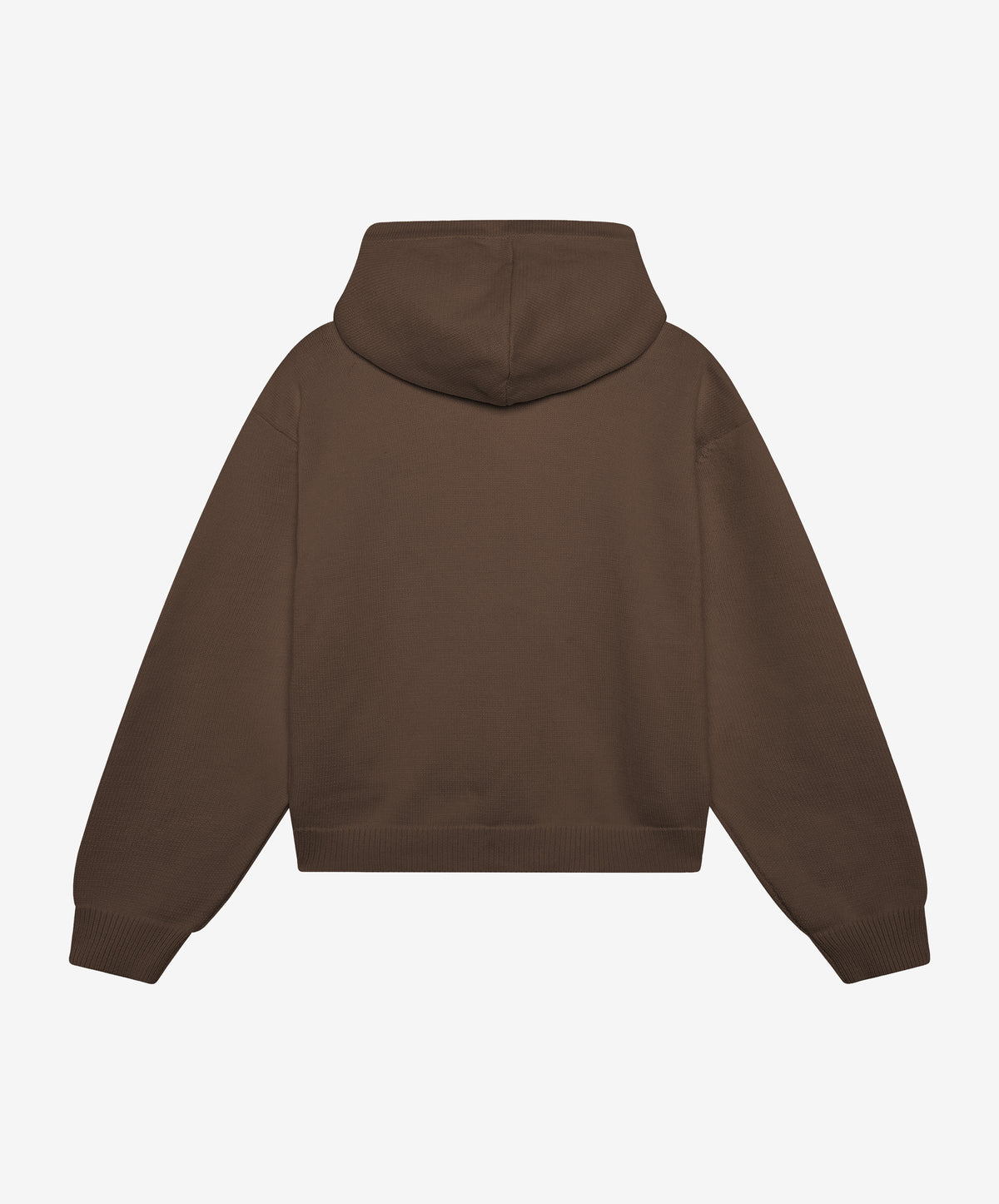 G Textured Knitted Zipper Brown