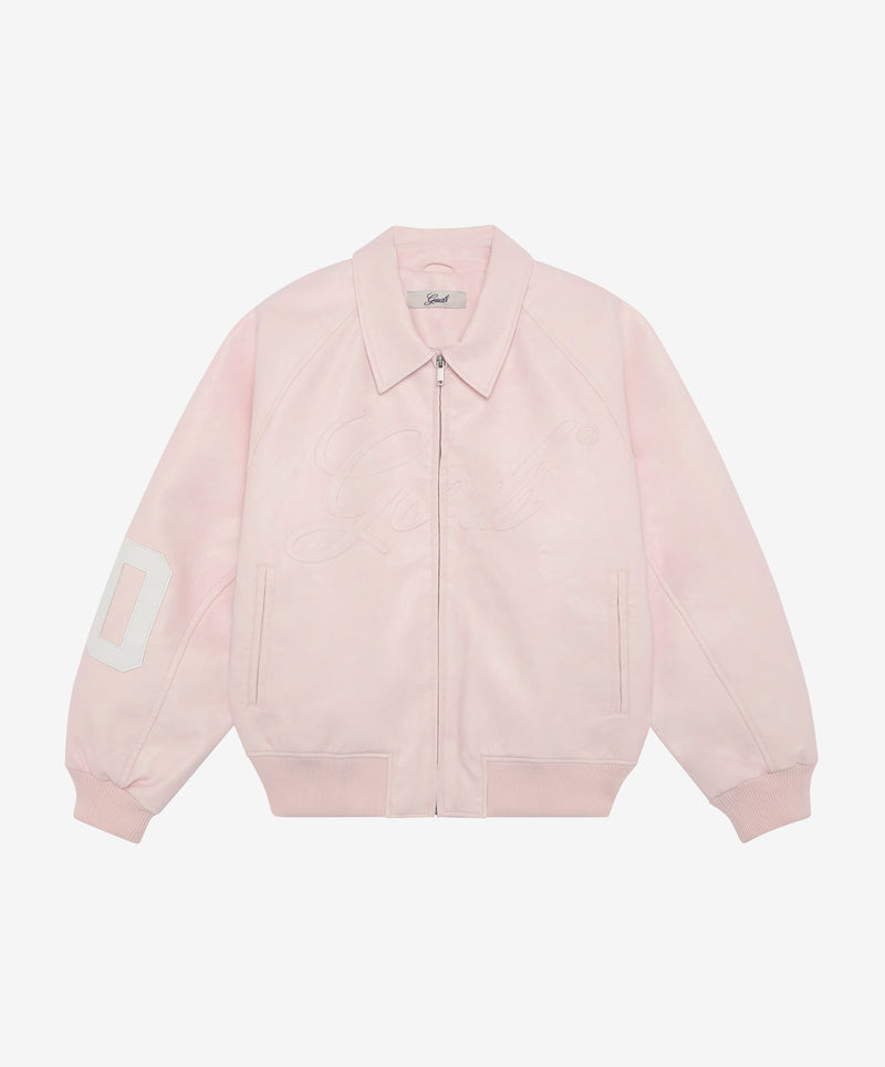 Vegan Leather Jacket Pink