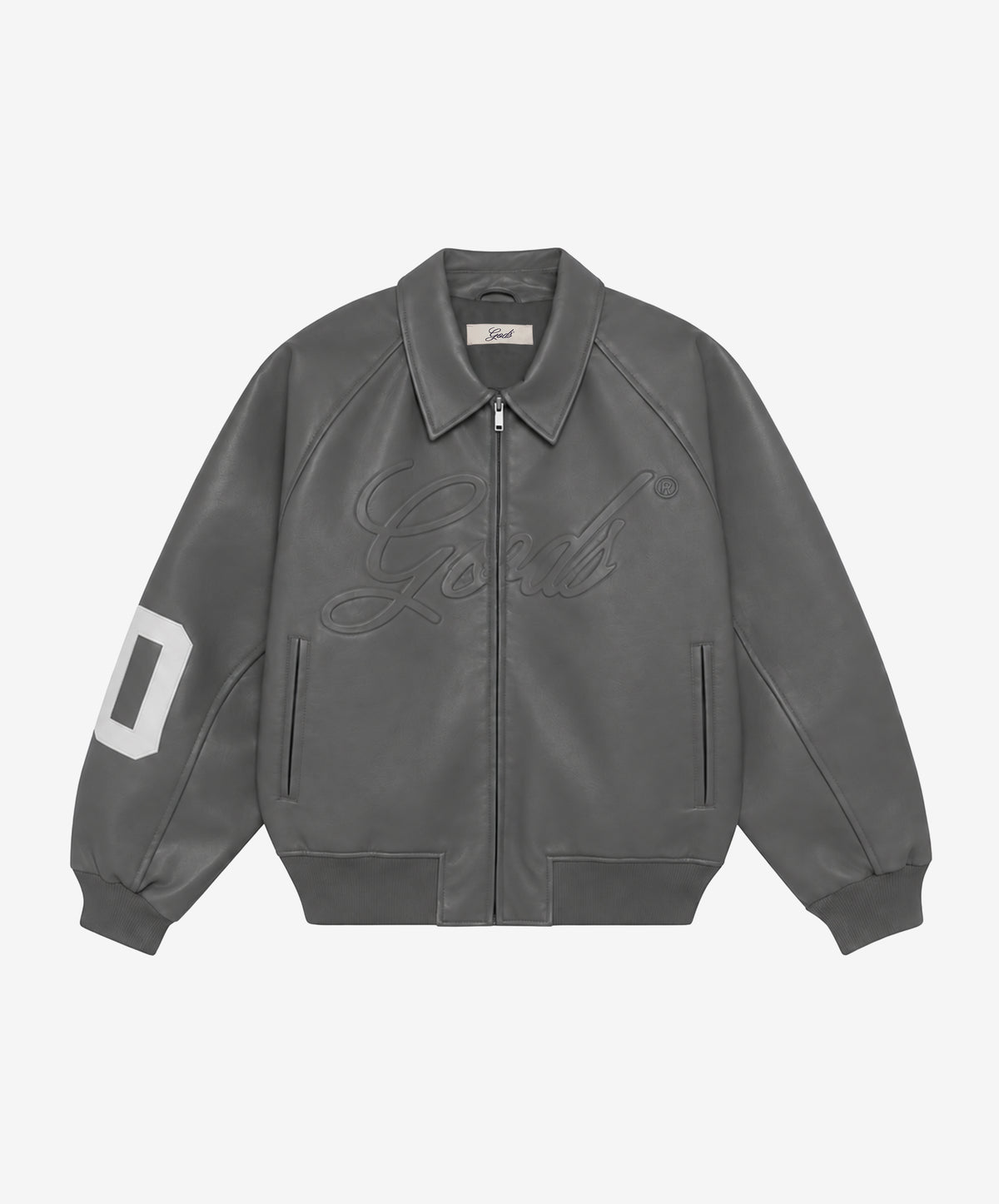 Vegan Leather Jacket Dark Grey