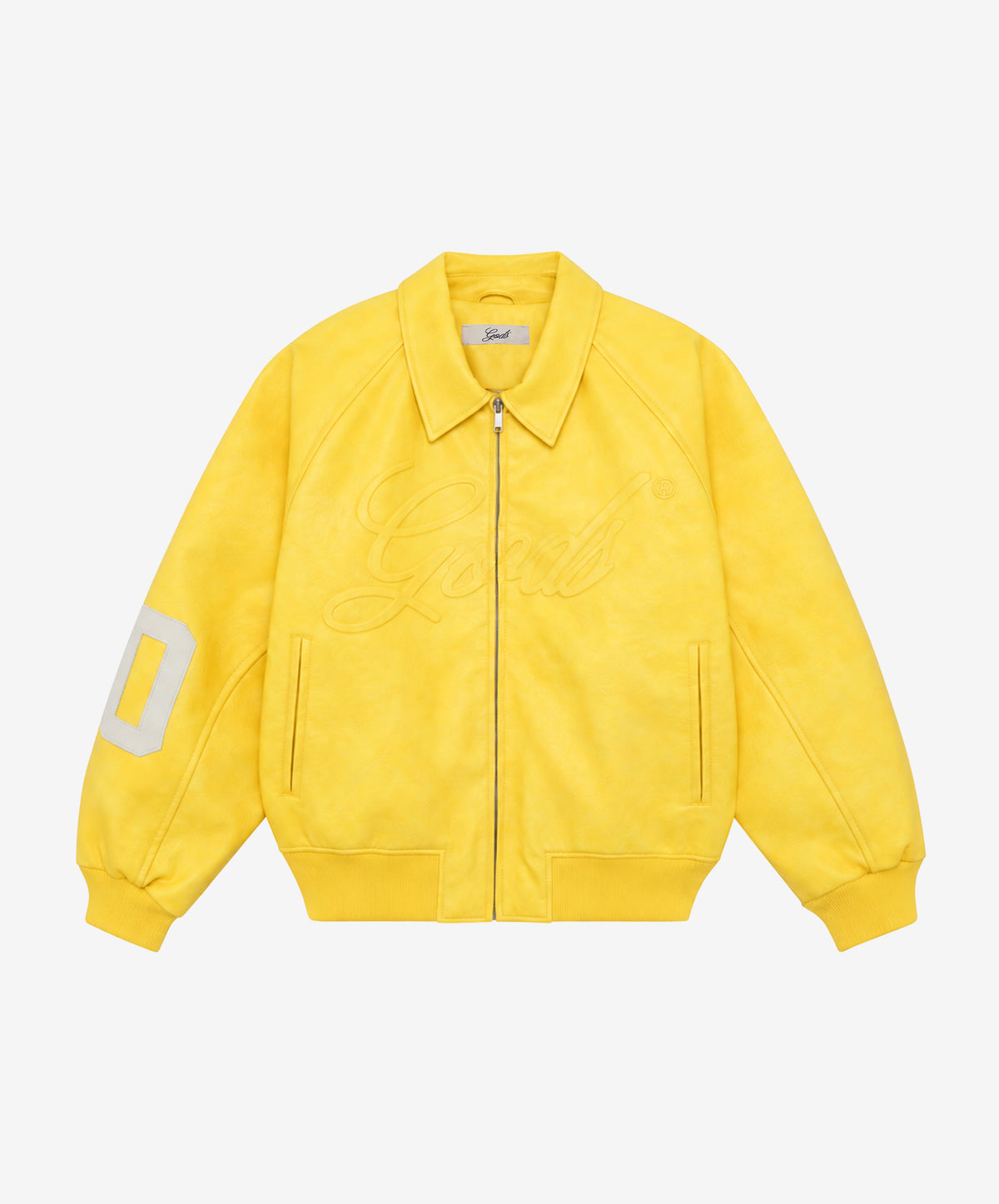 Vegan Leather Jacket Yellow