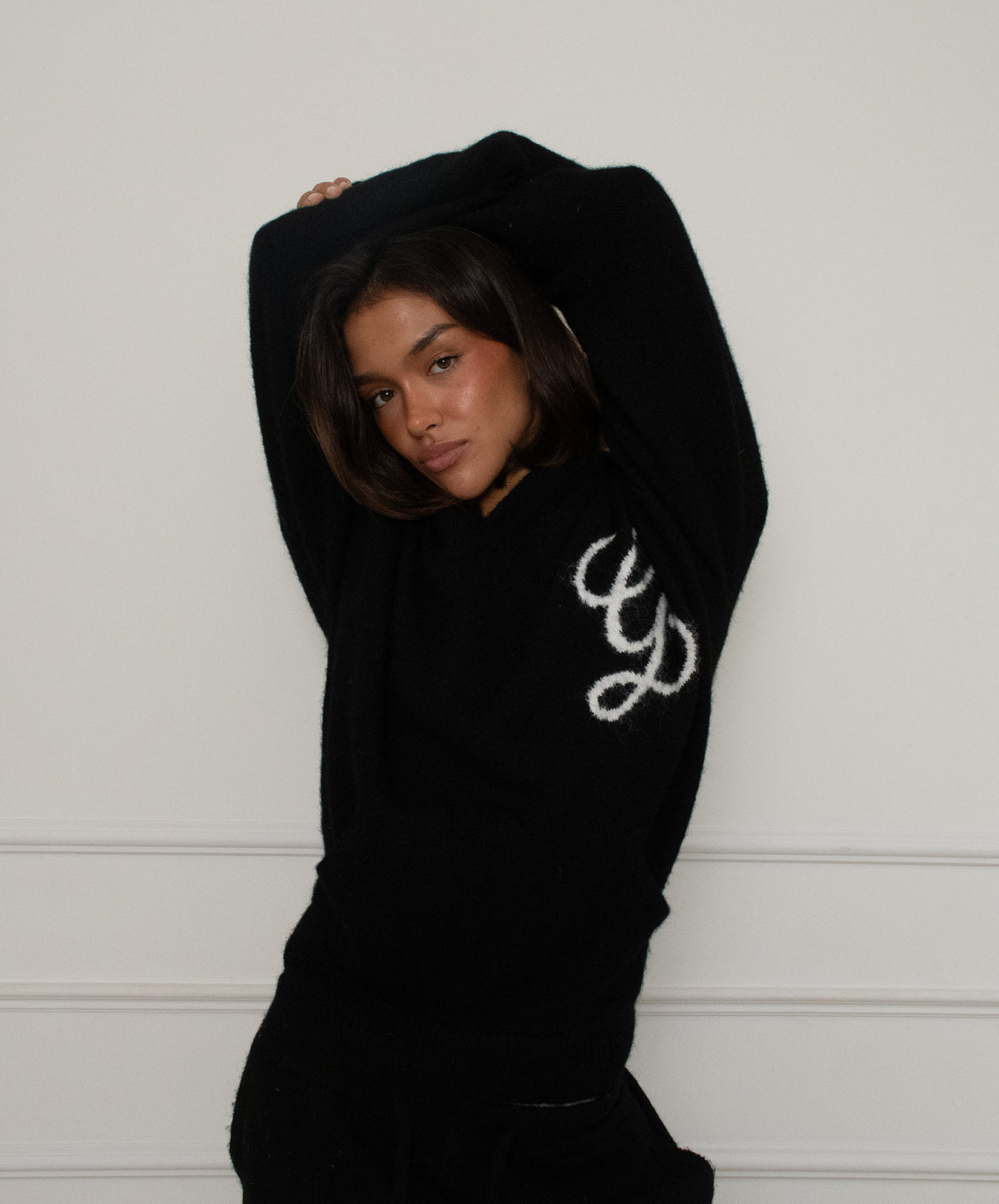 Jacquard Knit Black