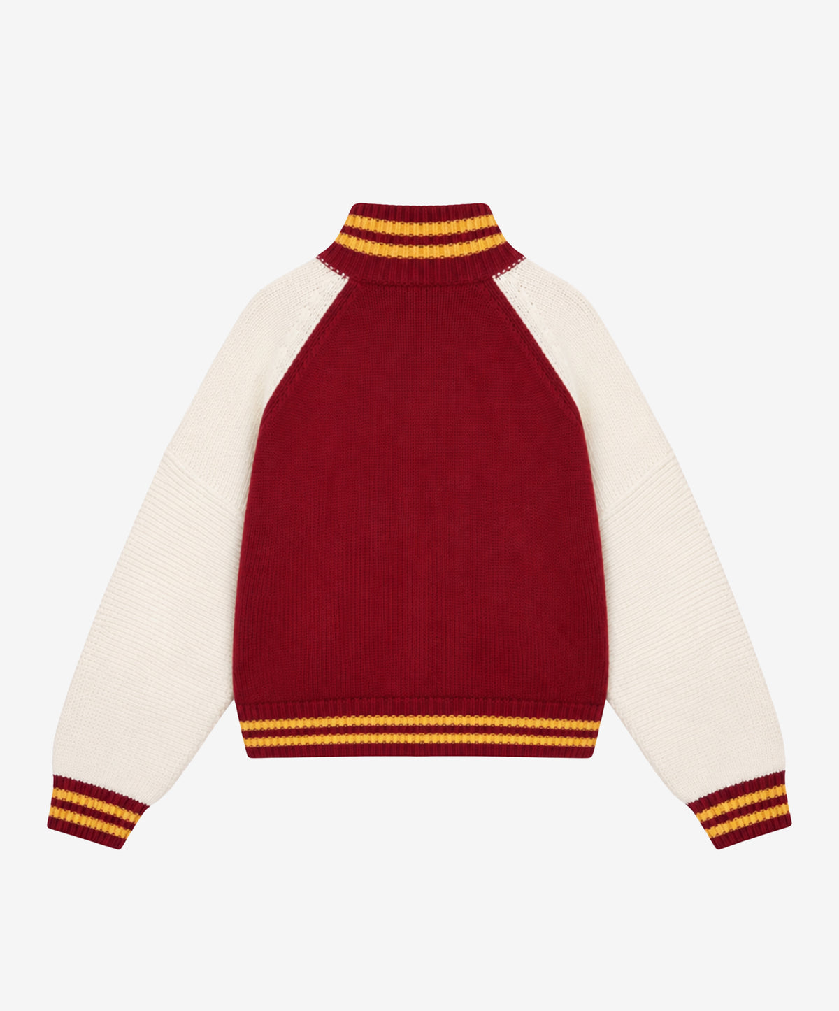 Varsity Knitted Jacket Red