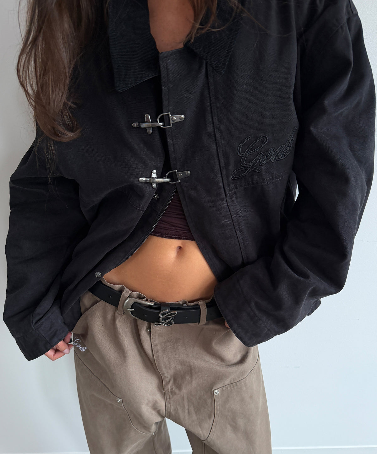 Fireman Clasp Jacket Black