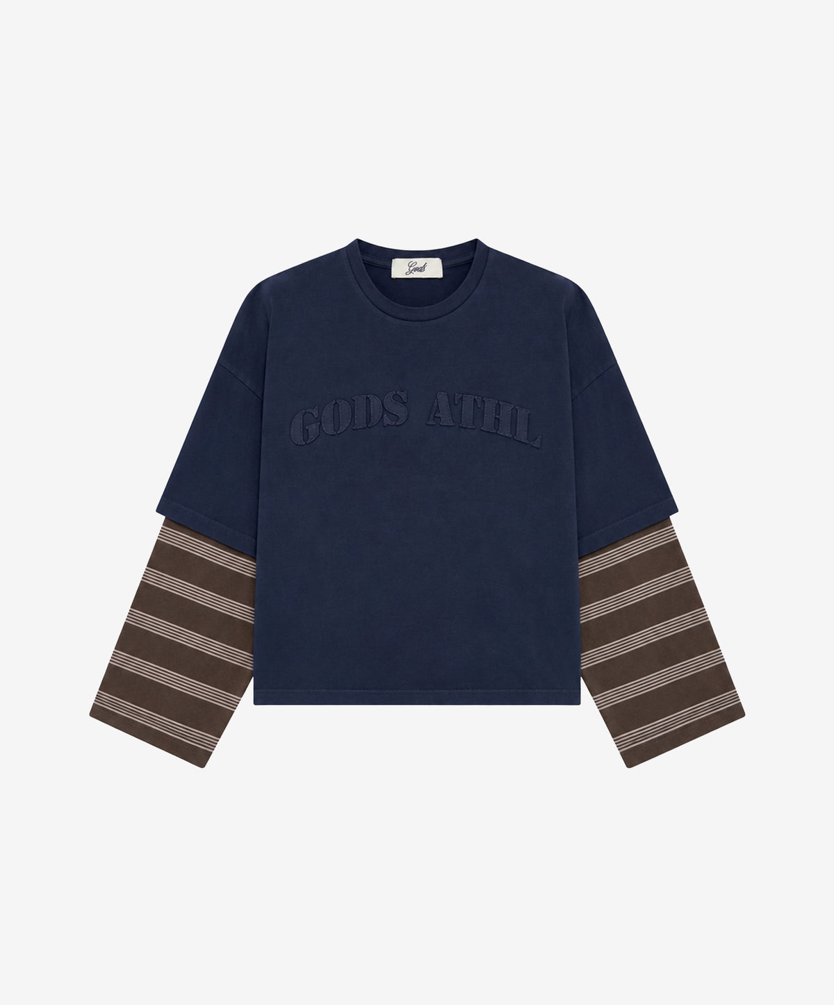 Stripes Double Sleeve Athl Navy