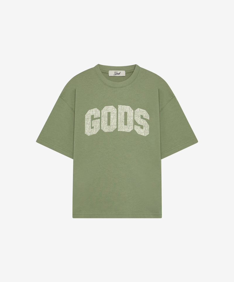 Gods Boxy Tee Green