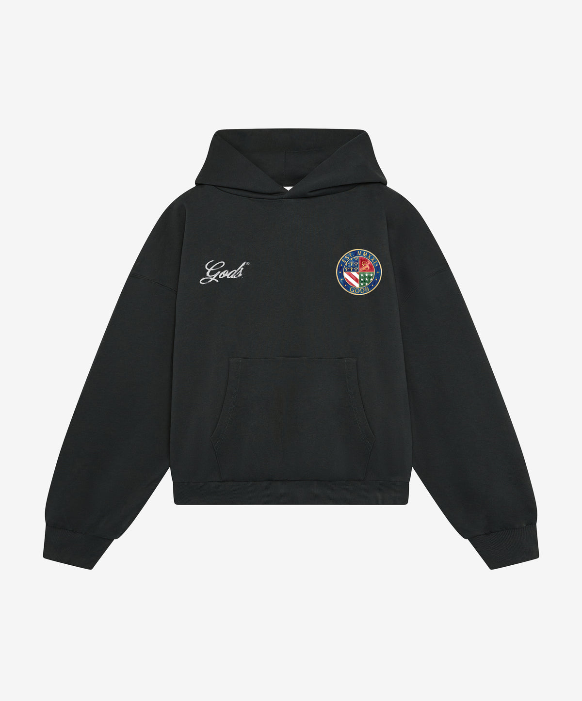 Heraldic Hoodie Black