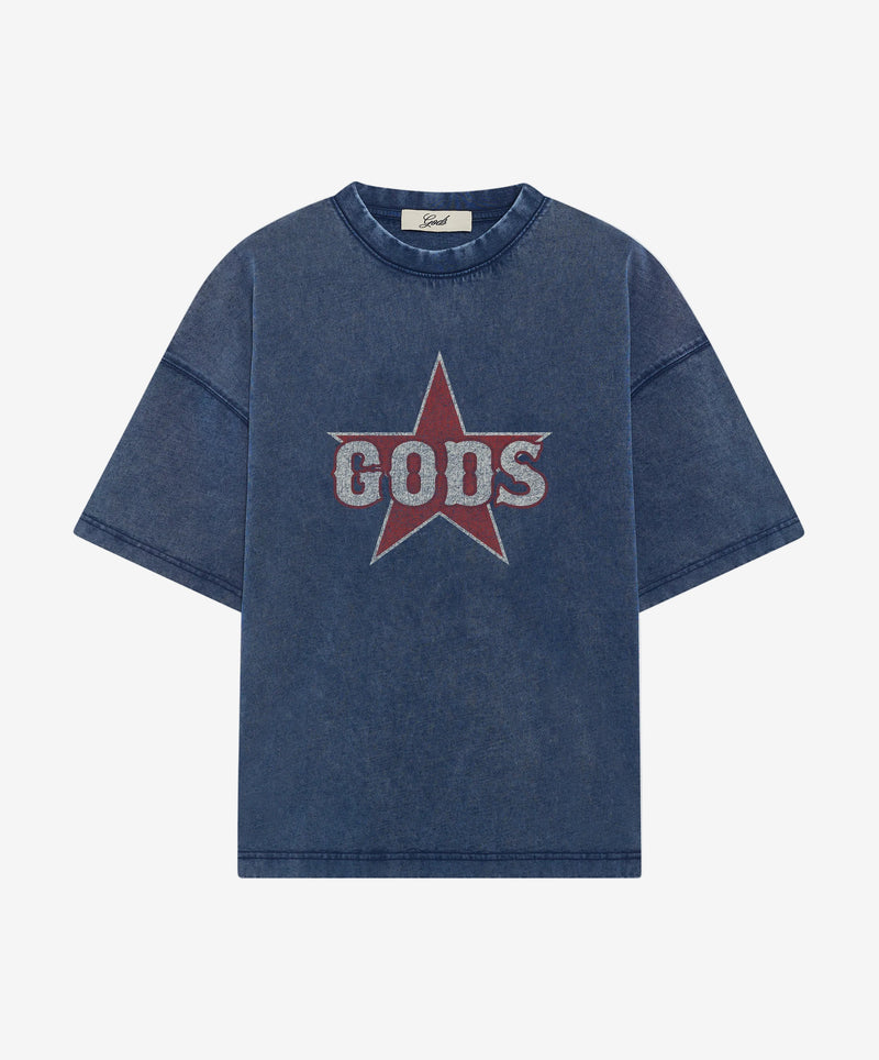 Gods Star Tee Navy