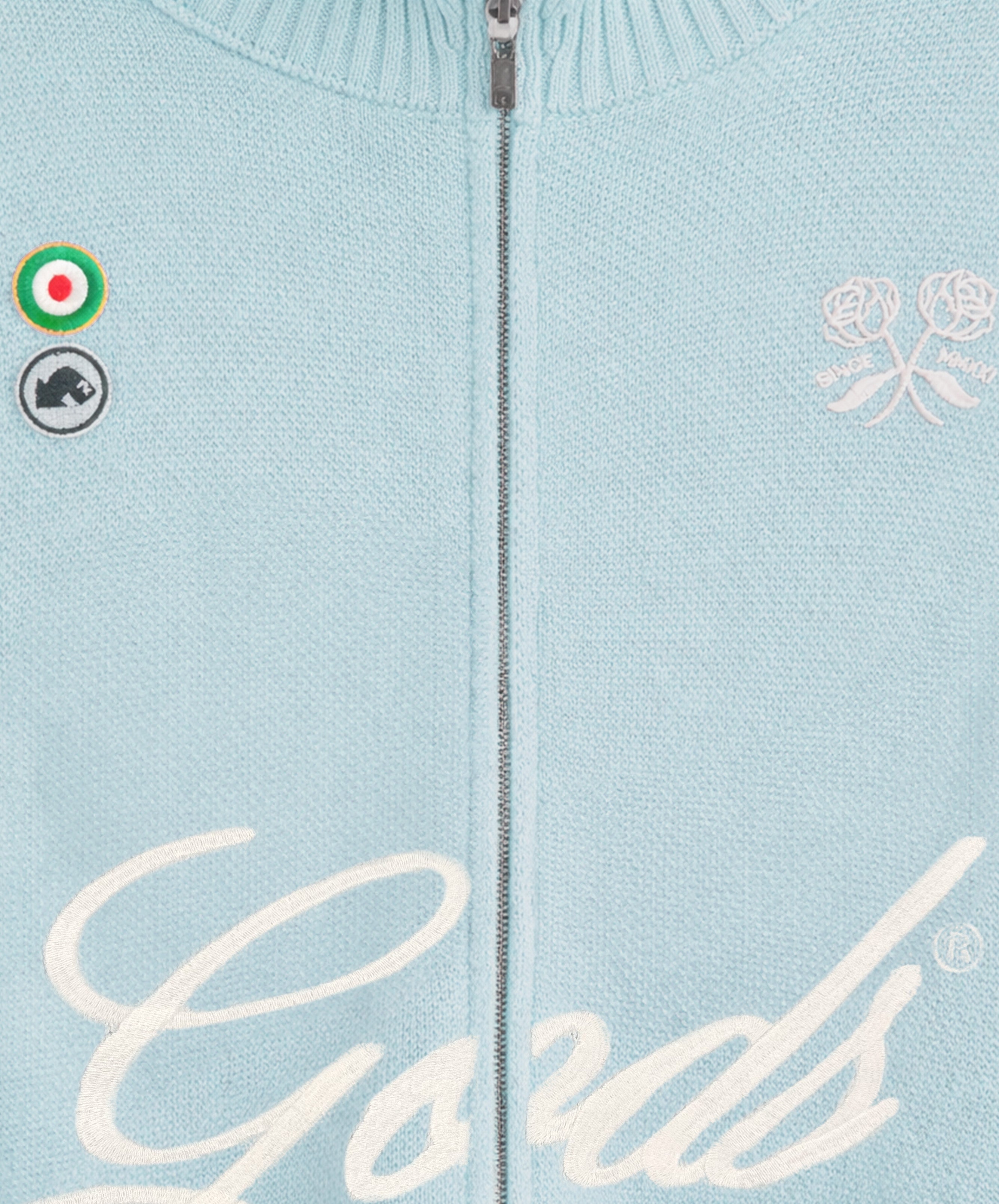 Gods Knitted Zipper Blue