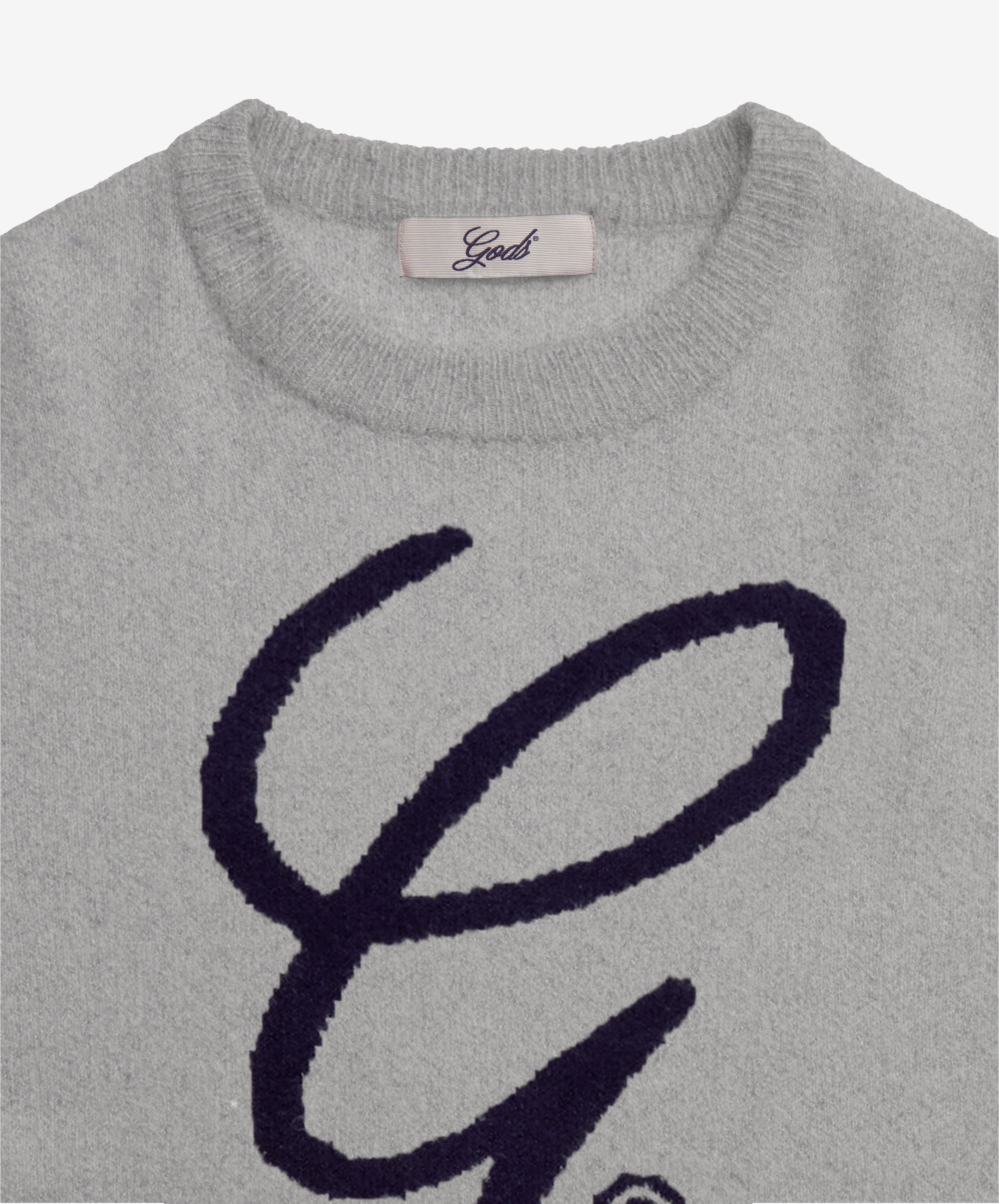 G'S Knitted Sweater Light Grey