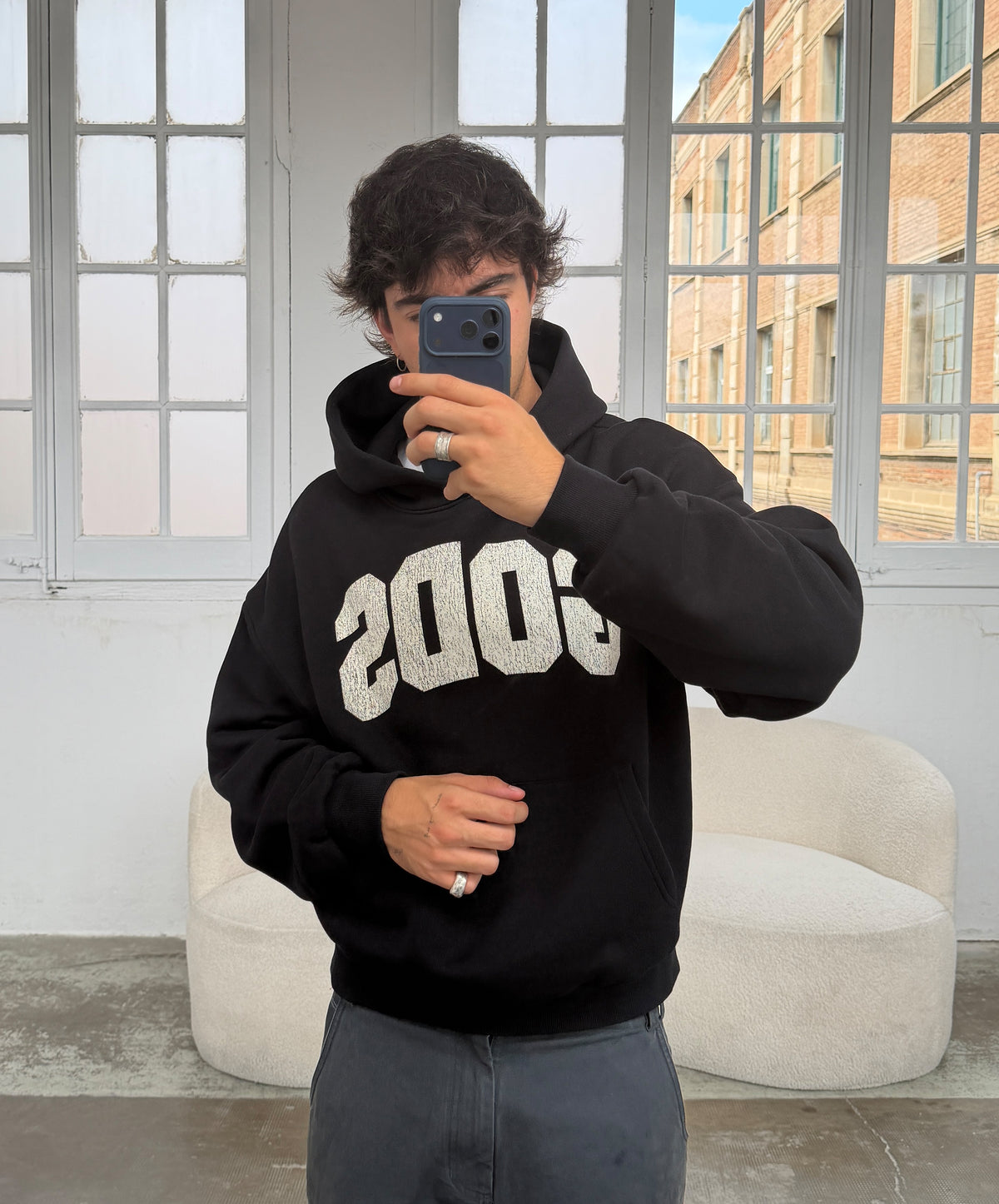 Gods College Hoodie Anthra