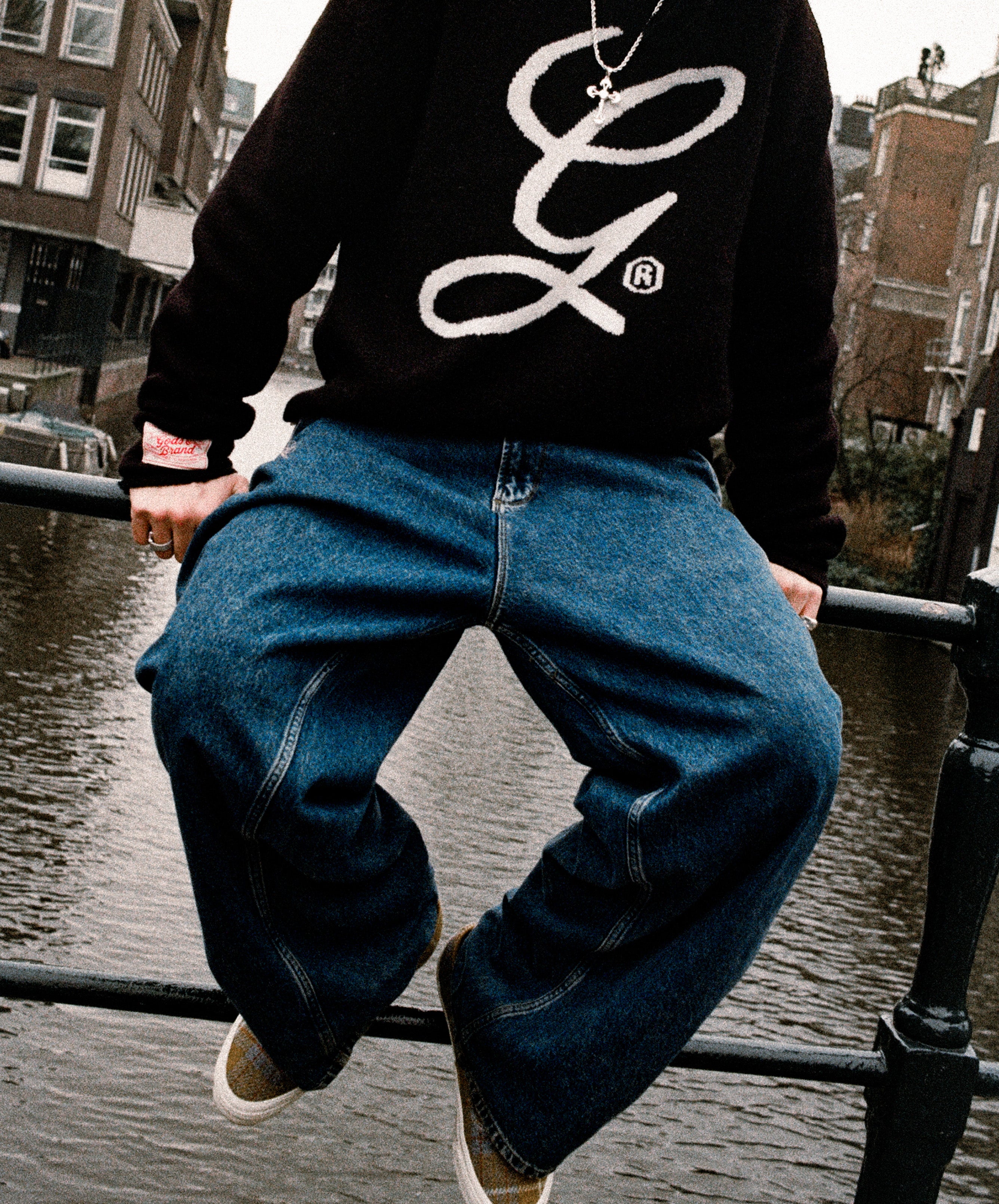 G'S Knitted Sweater Black