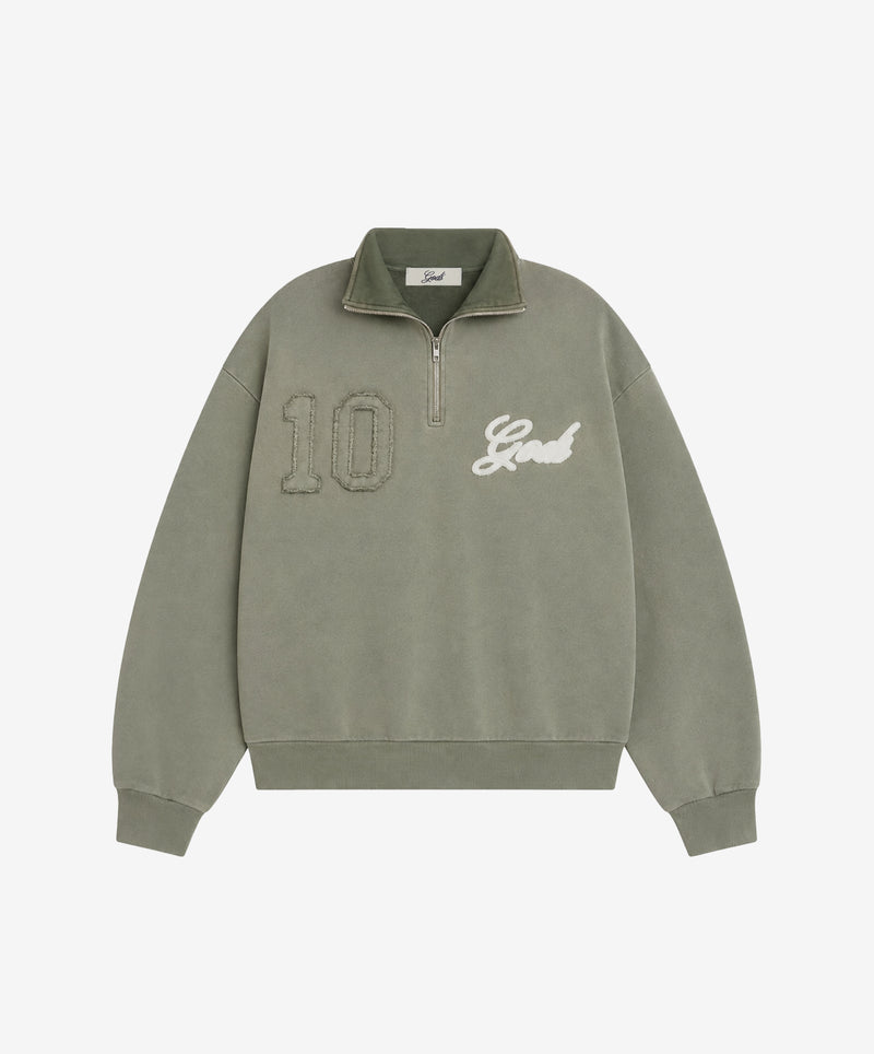 10 Half Zip Green