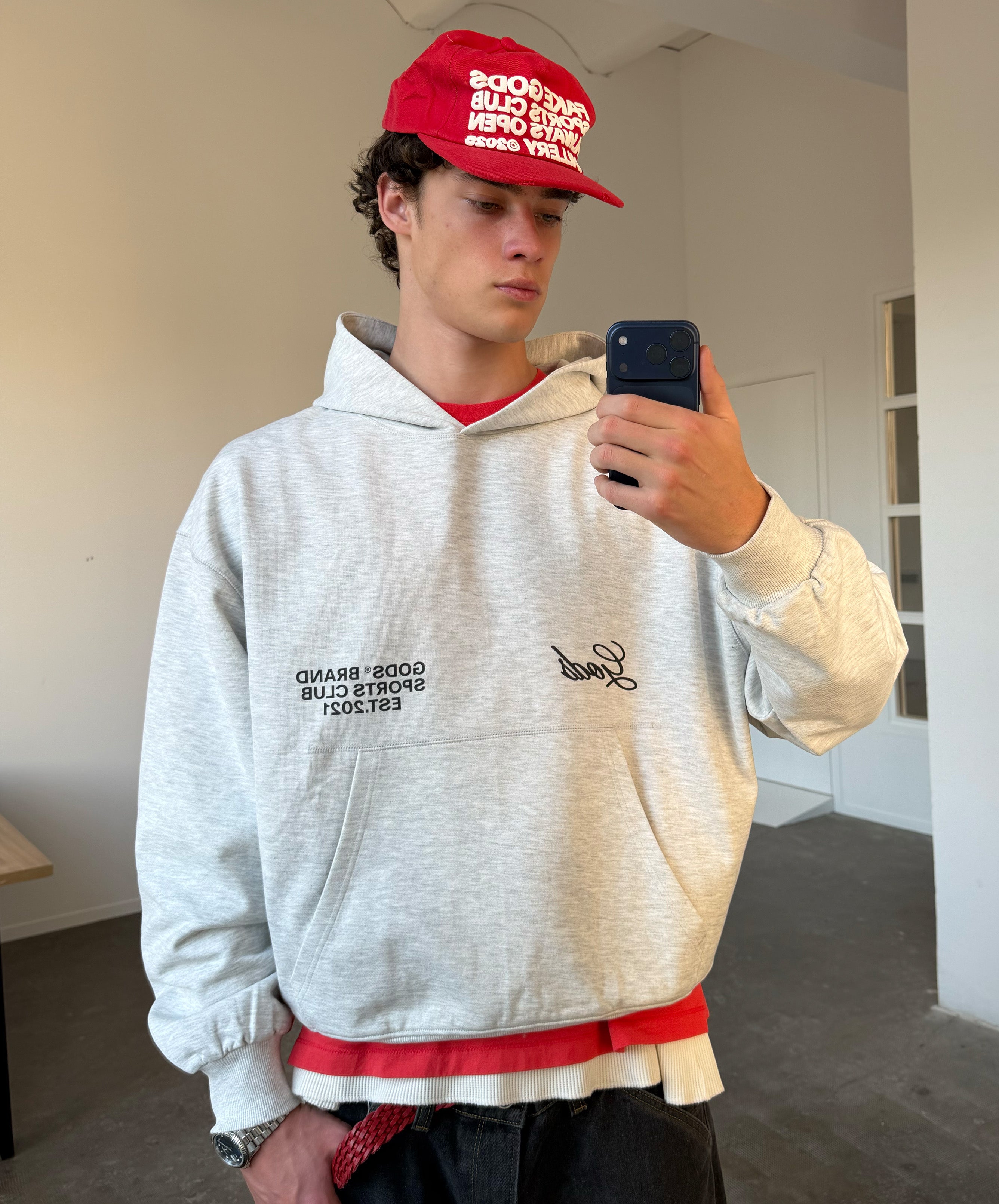 Gods® Brand Sports Club Hoodie Melange